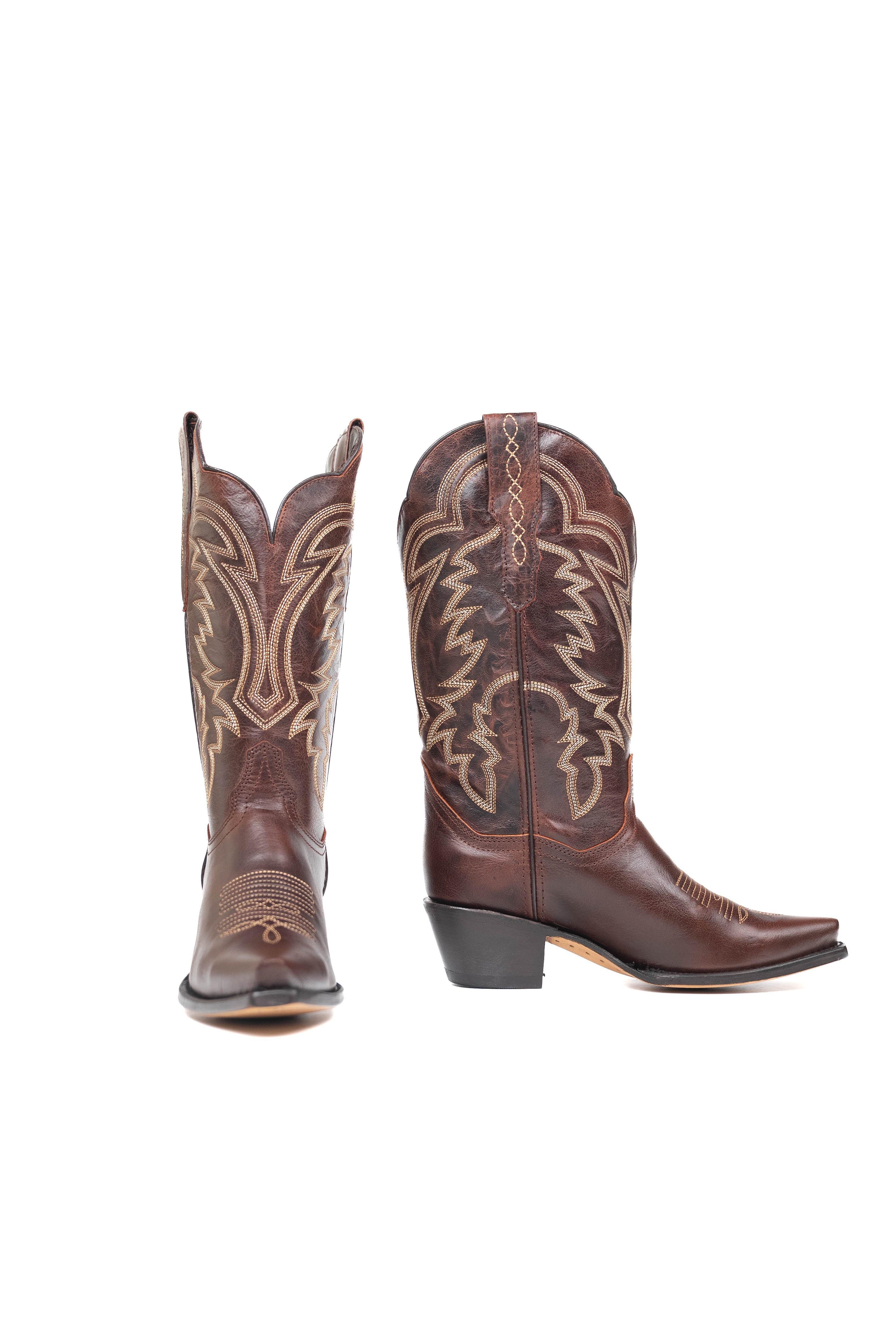 Mia Wide Calf Snip Toe Cowgirl Boot - Image 16
