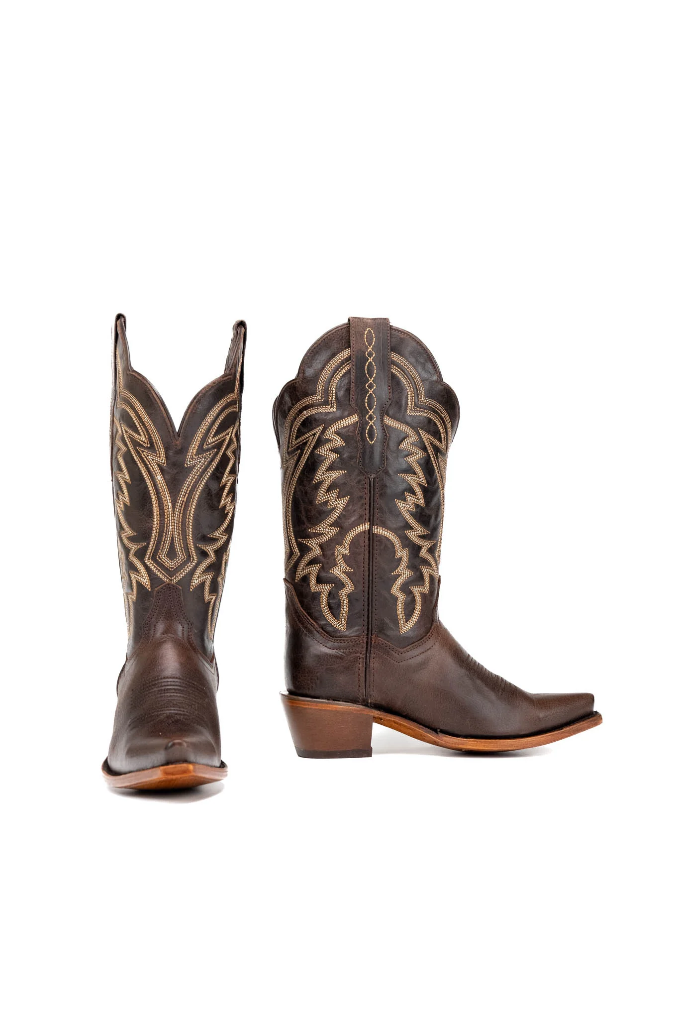 Mia Wide Calf Snip Toe Cowgirl Boot - Image 4