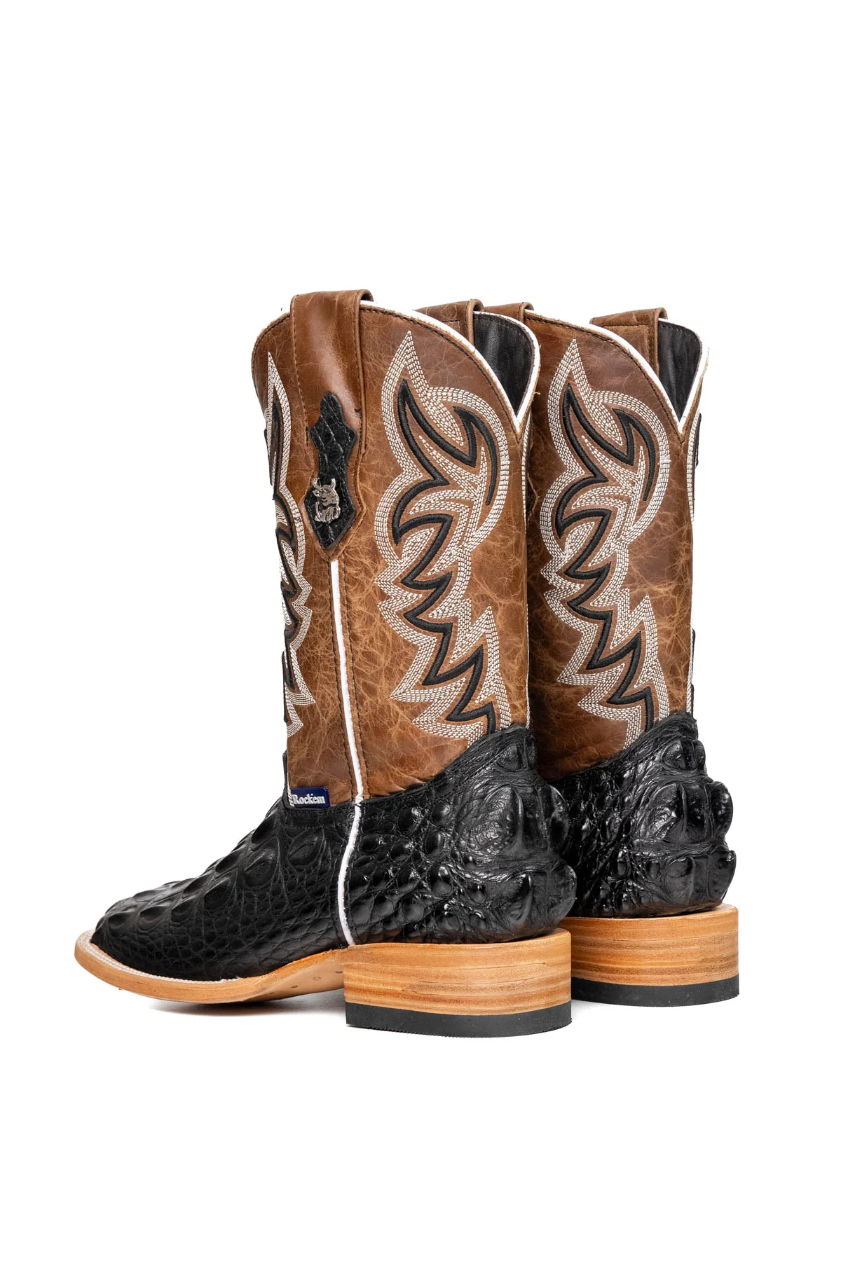 Michael Alligator Hornback Exotic Square Toe Cowboy Boot - Image 3