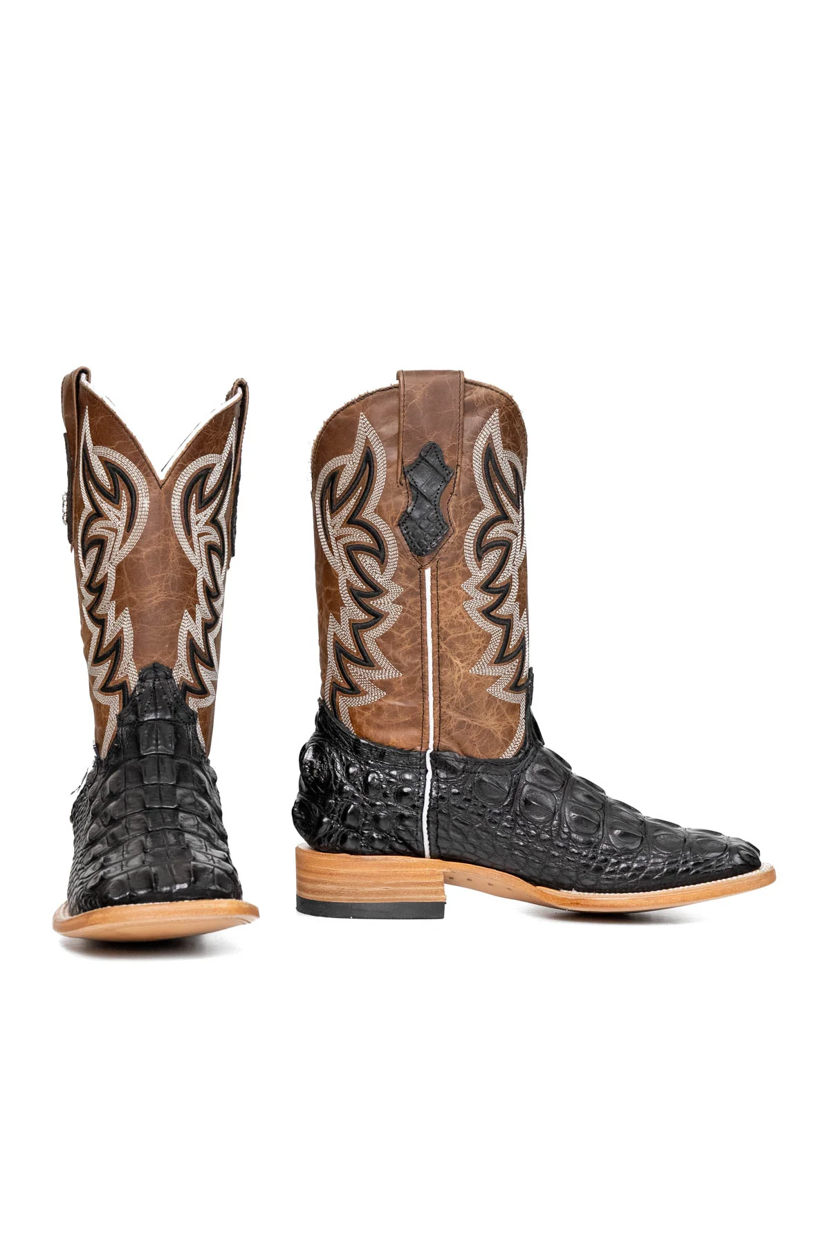 Michael Alligator Hornback Exotic Square Toe Cowboy Boot - Image 4
