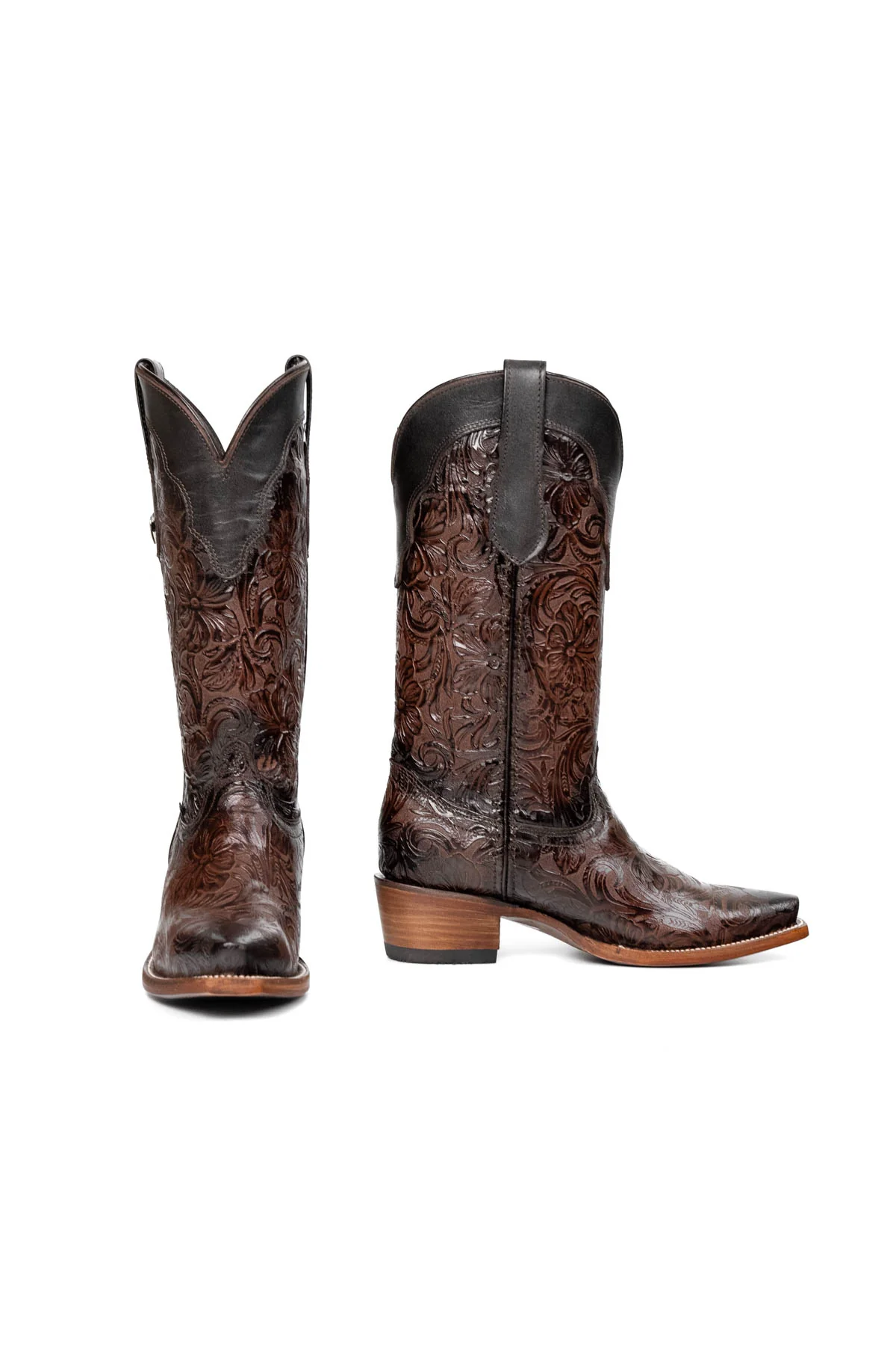 Mila Tooled Snip Toe Cowgirl Boot - Image 4