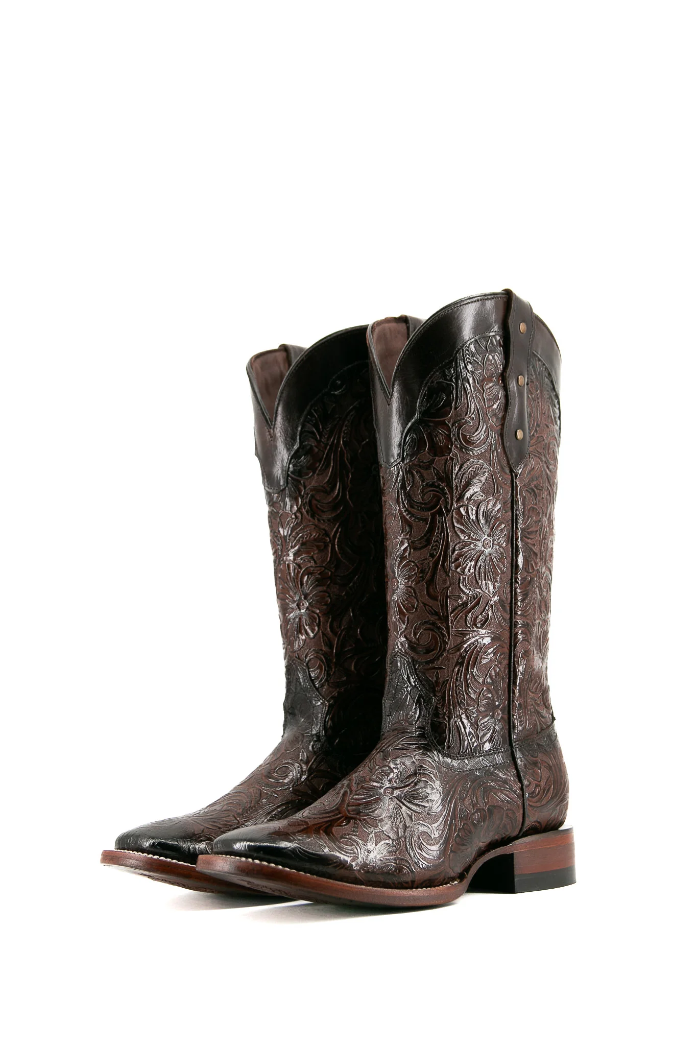 452 Mila Flor De Luz Square Toe Cowgirl Boot - Image 6