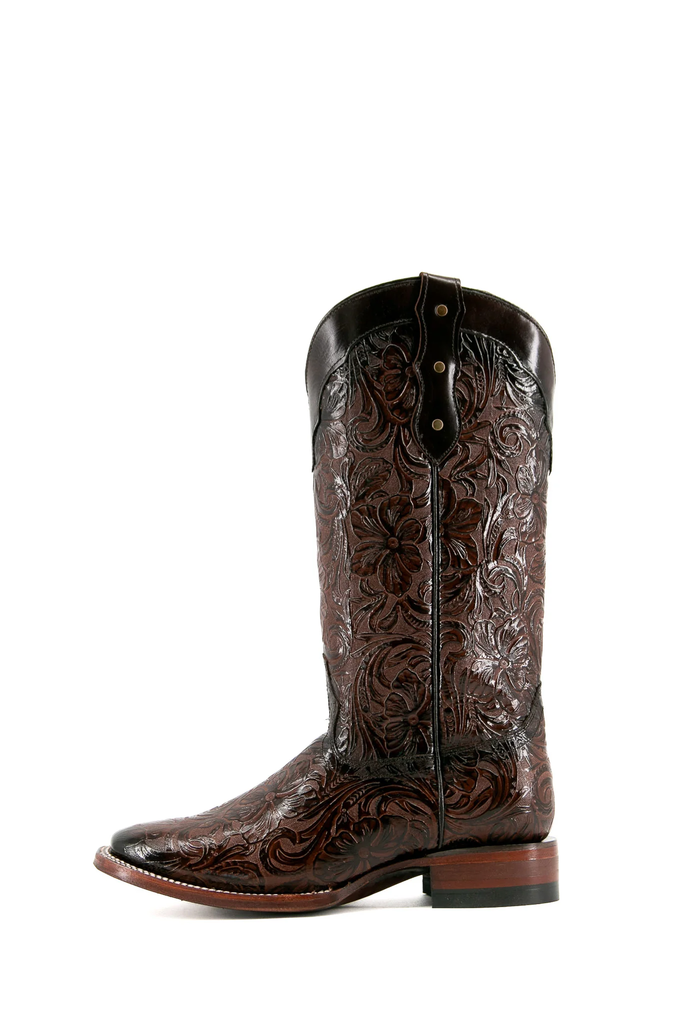 452 Mila Flor De Luz Square Toe Cowgirl Boot - Image 7