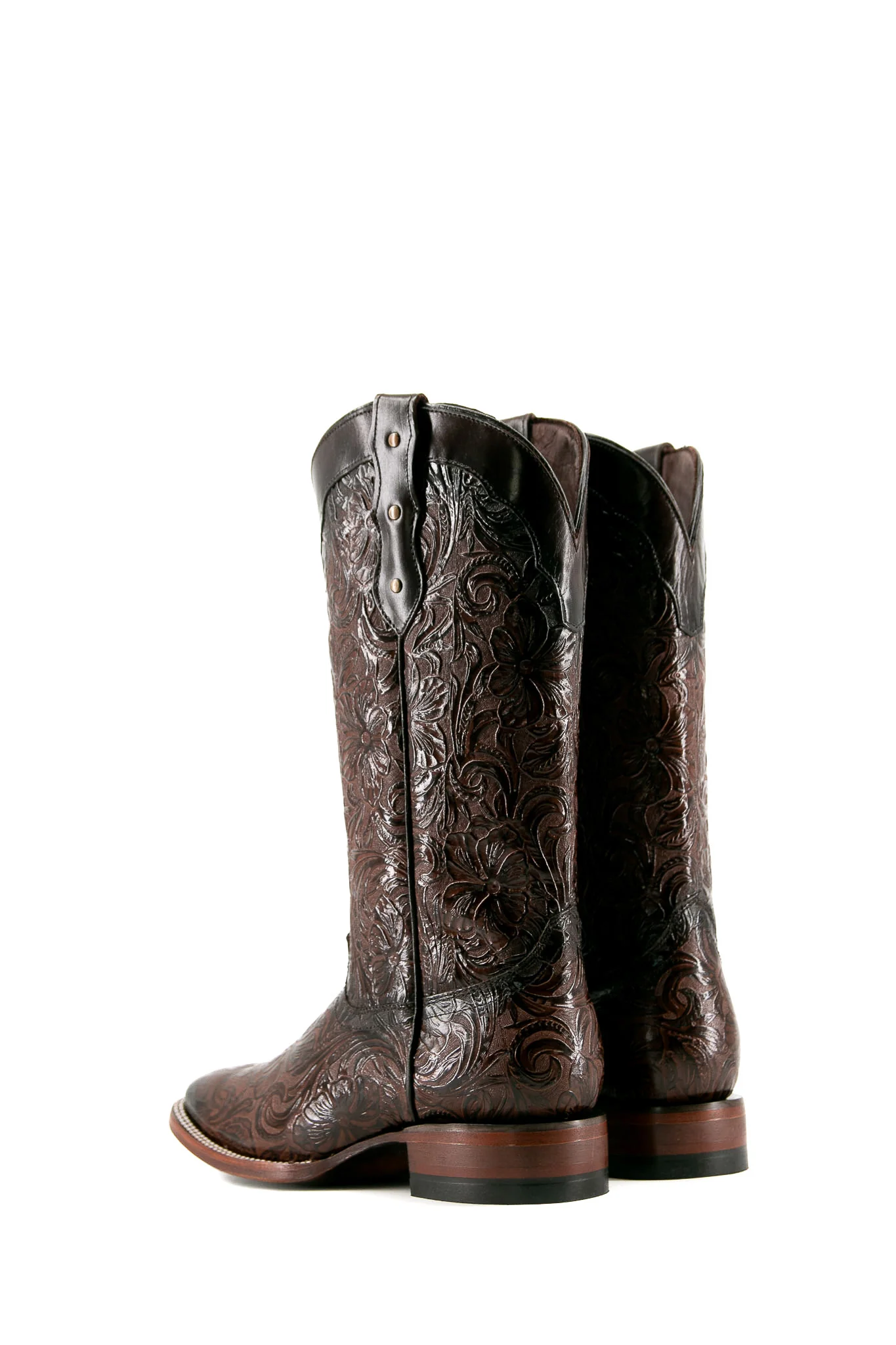 452 Mila Flor De Luz Square Toe Cowgirl Boot - Image 8