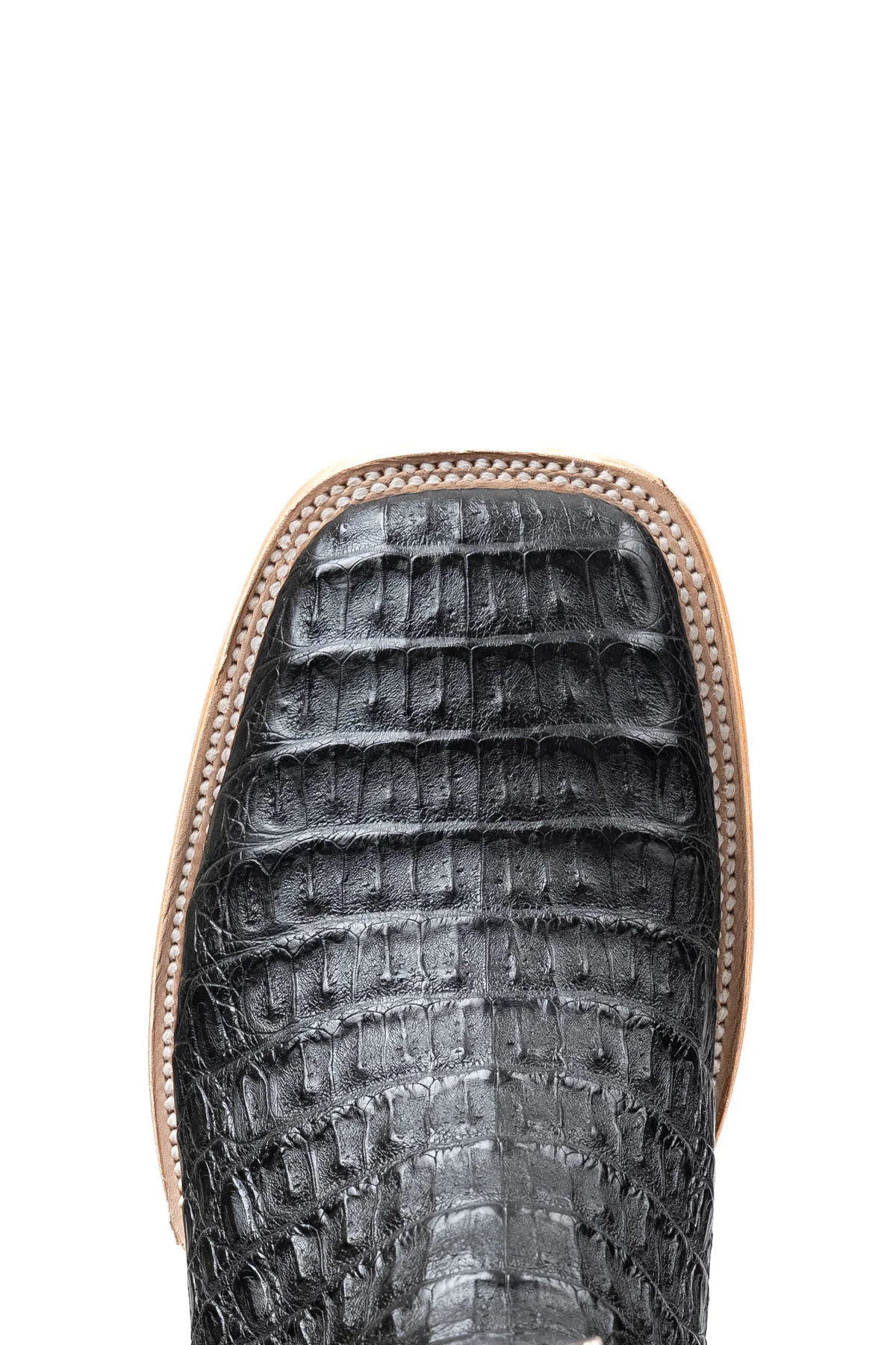 Monroe Caiman Hornback Square Toe Cowboy Boot - Image 23