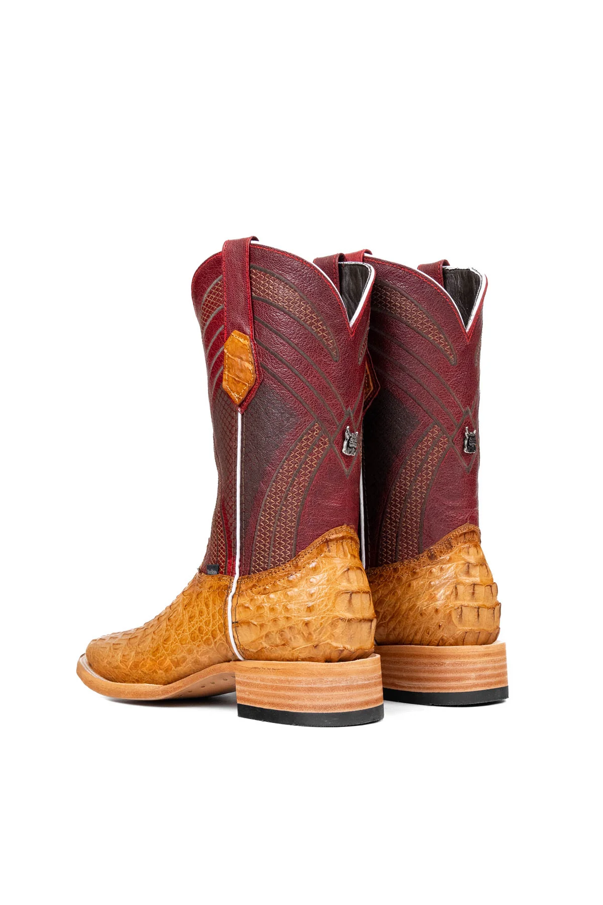 Monroe Caiman Hornback Square Toe Cowboy Boot - Image 3