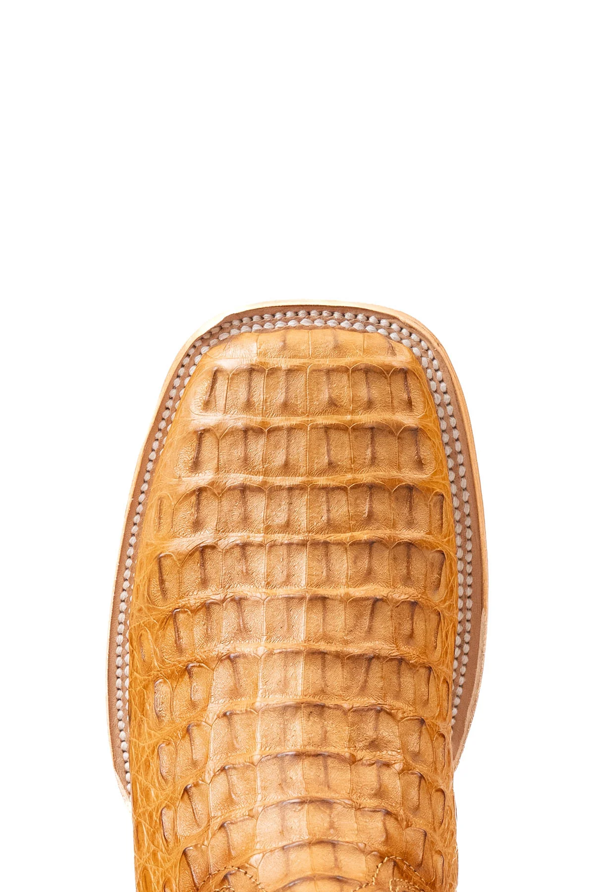 Monroe Caiman Hornback Square Toe Cowboy Boot - Image 6