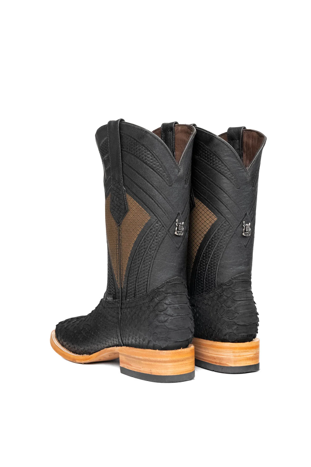 Monroe Giant Python Square Toe Cowboy Boot - Image 3