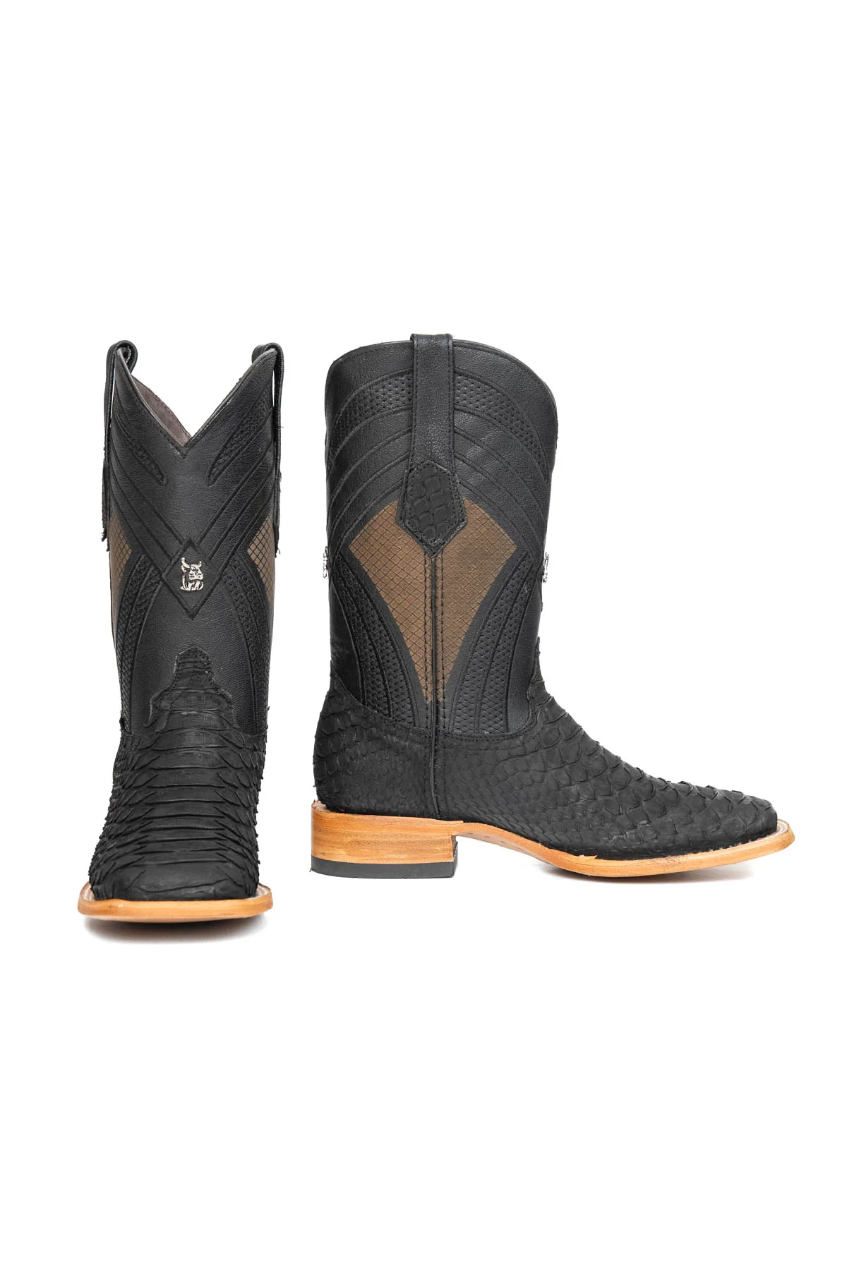 Monroe Giant Python Square Toe Cowboy Boot - Image 4
