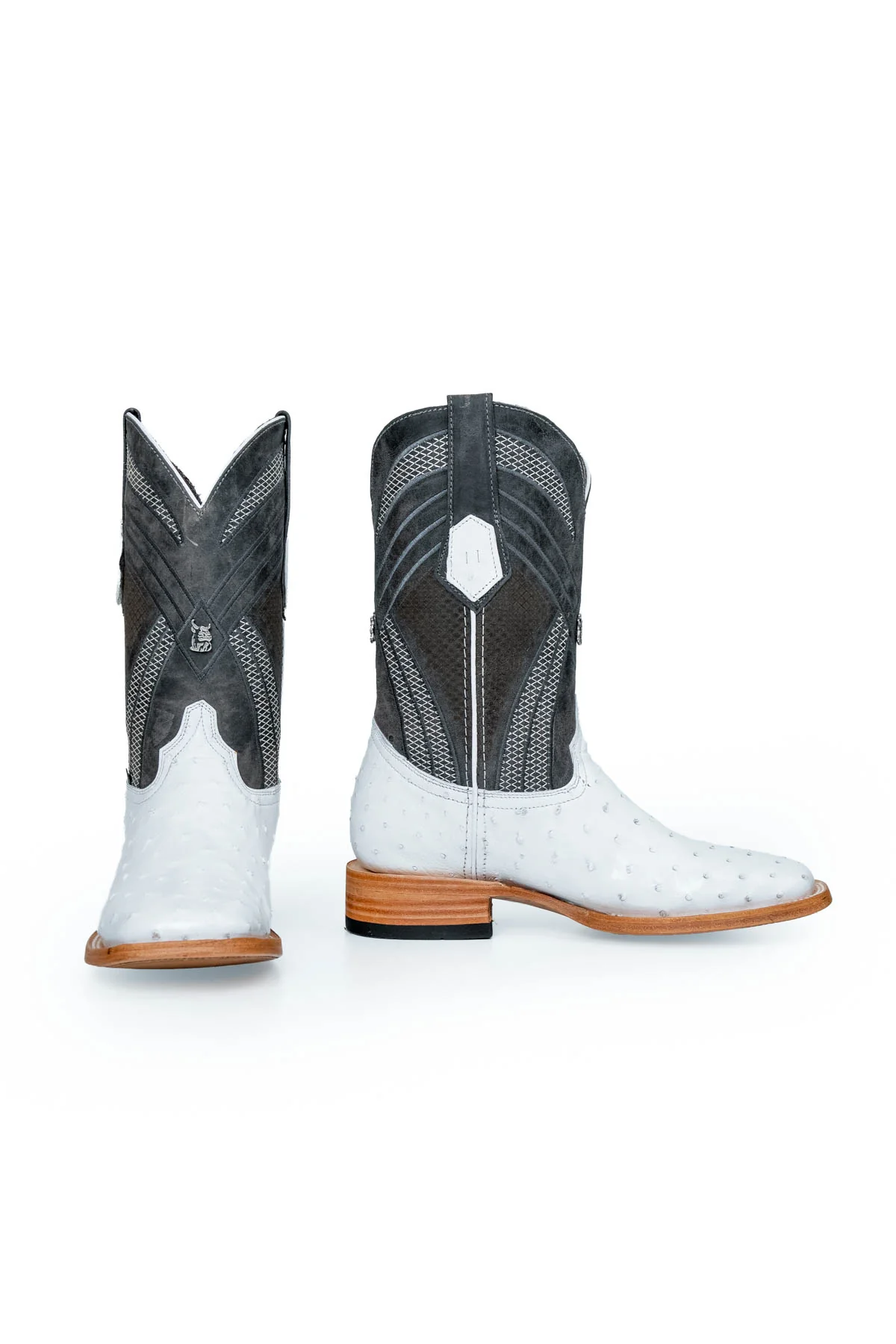 Monroe Ostrich Square Toe Cowboy Boot - Image 10