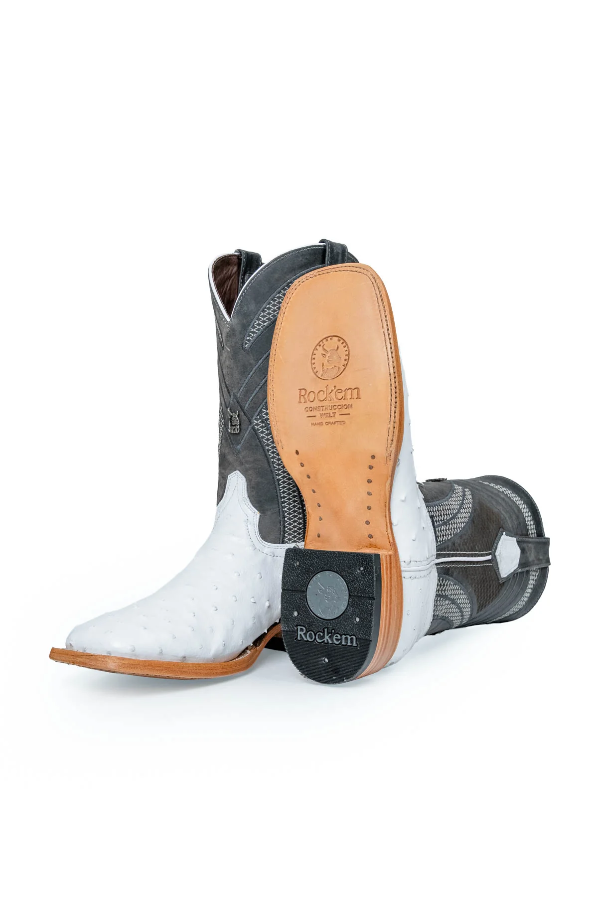 Monroe Ostrich Square Toe Cowboy Boot - Image 11