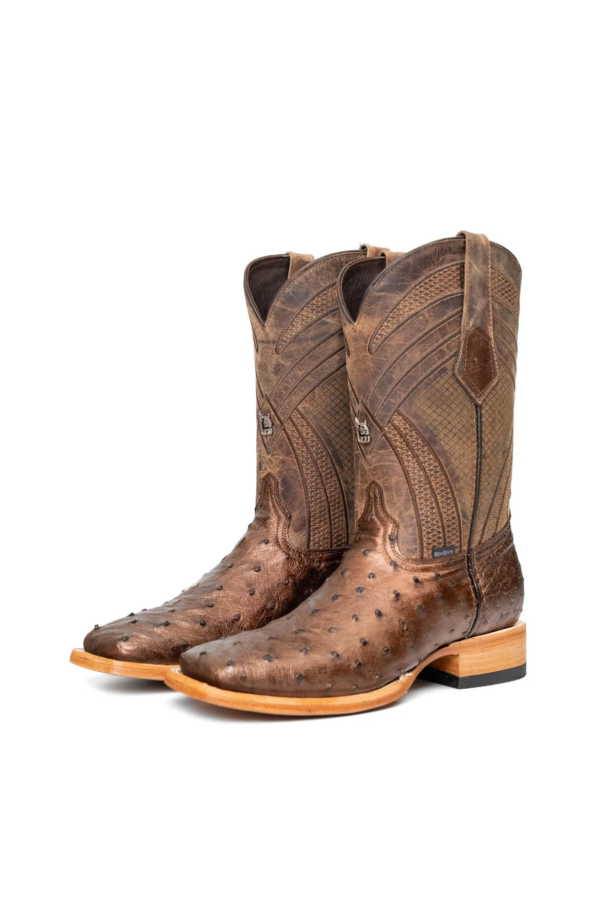 Monroe Ostrich Square Toe Cowboy Boot - Image 13