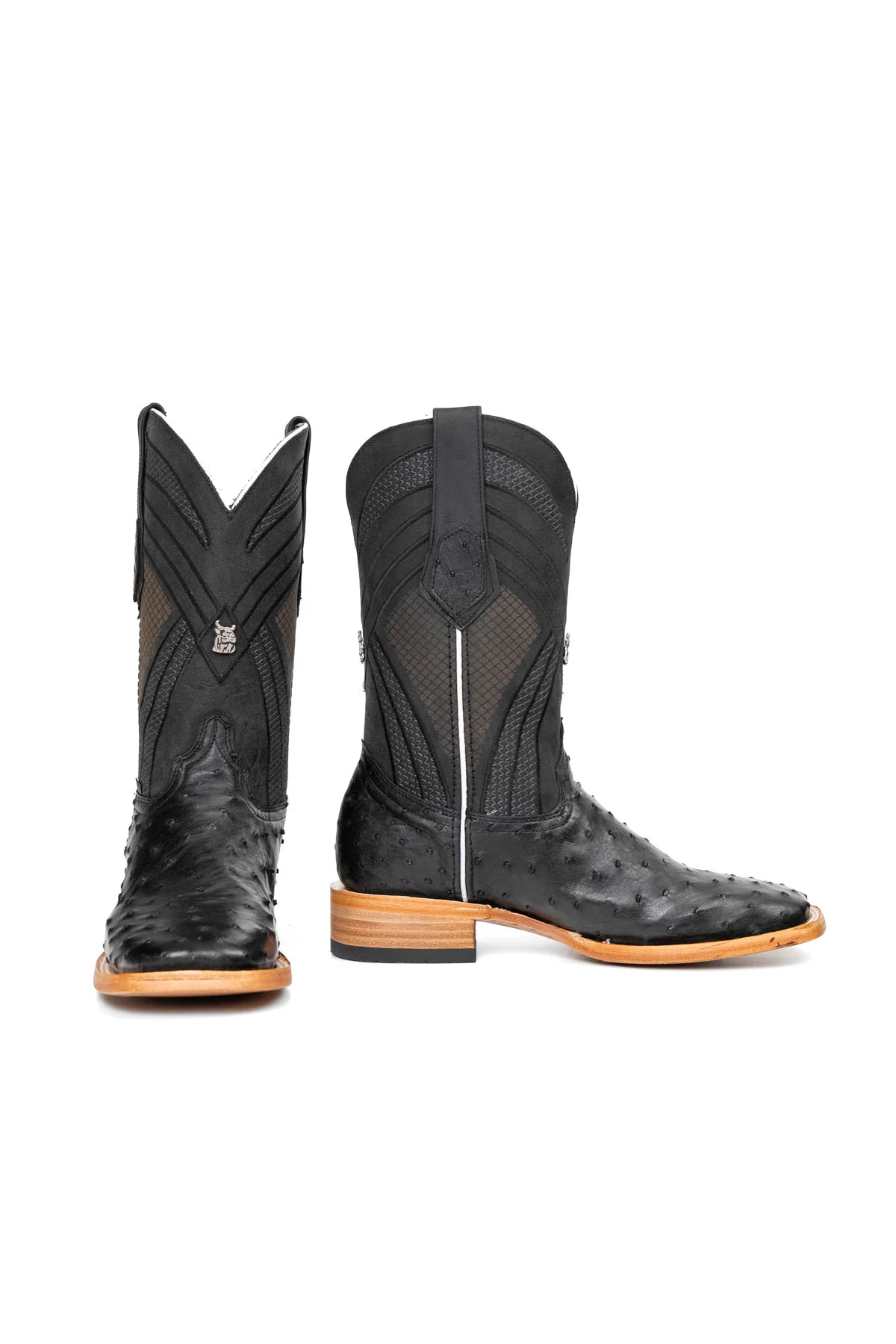 Monroe Ostrich Square Toe Cowboy Boot - Image 22
