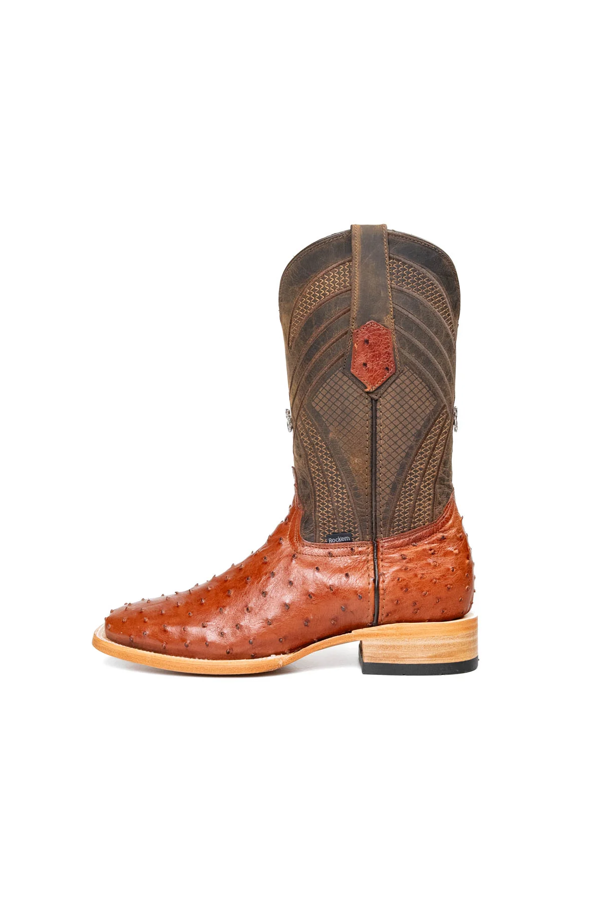 Monroe Ostrich Square Toe Cowboy Boot - Image 26
