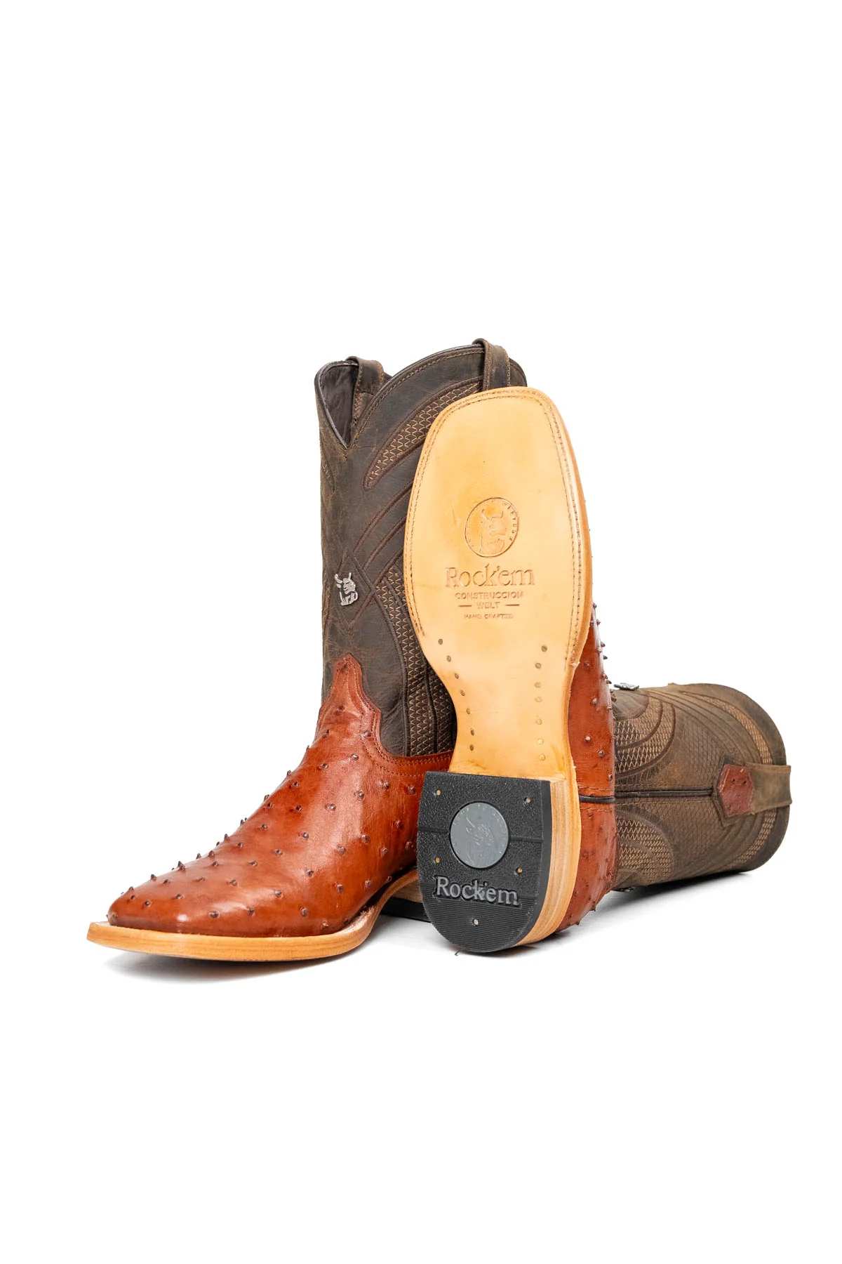 Monroe Ostrich Square Toe Cowboy Boot - Image 29