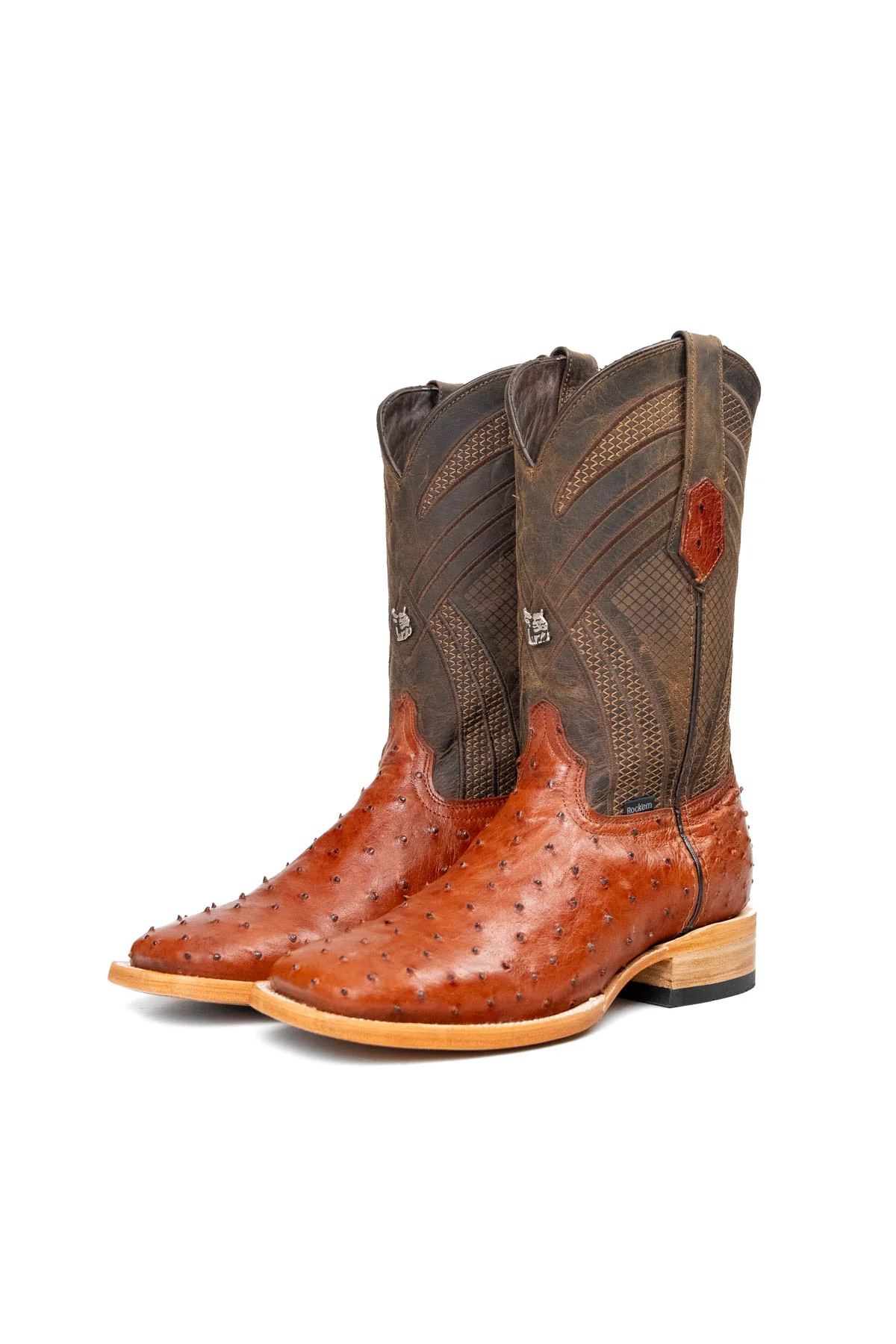 Monroe Ostrich Square Toe Cowboy Boot - Image 30
