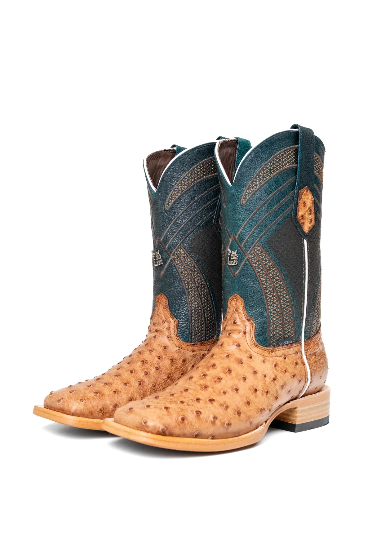 Monroe Ostrich Square Toe Cowboy Boot - Image 31