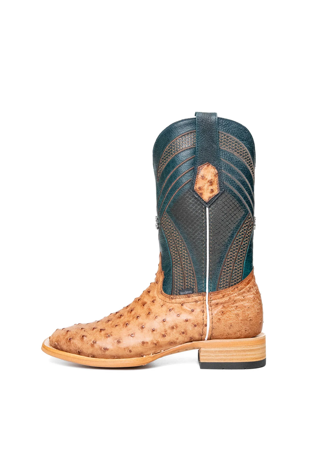 Monroe Ostrich Square Toe Cowboy Boot - Image 32