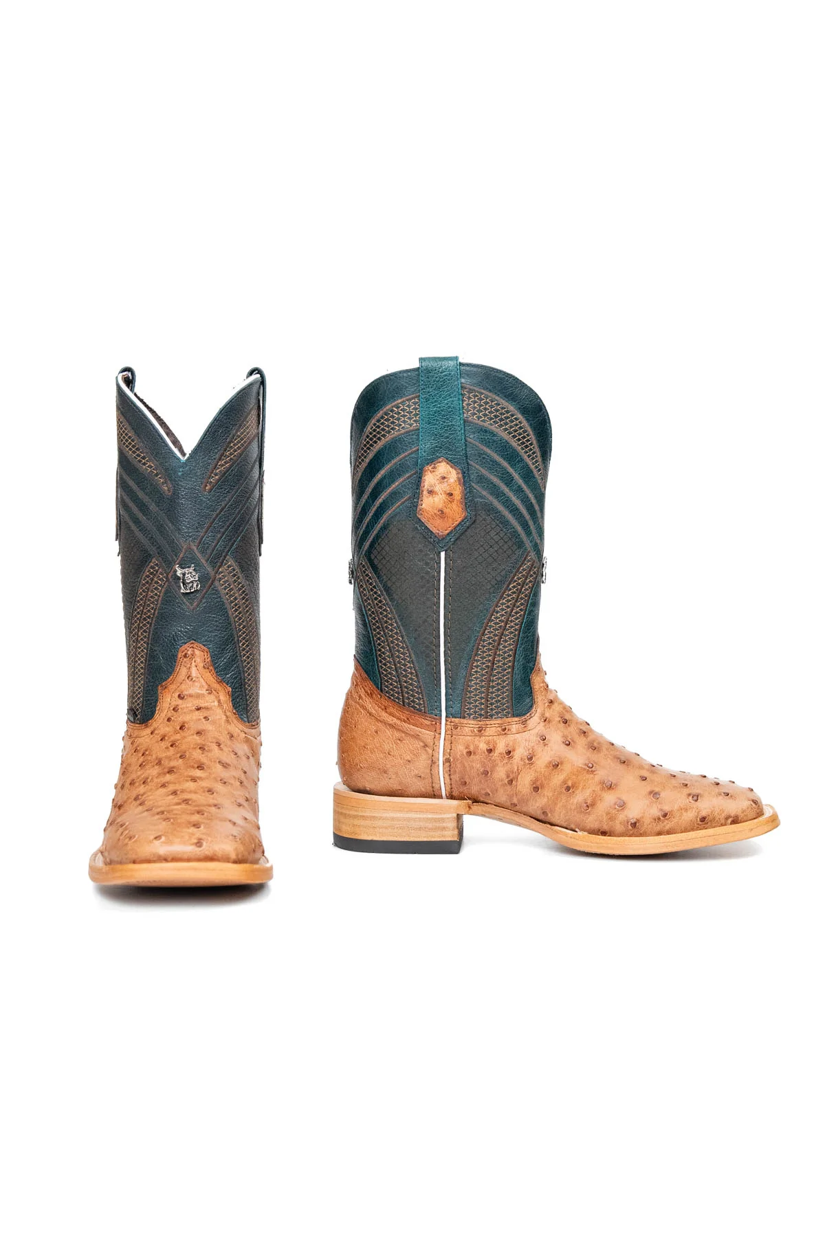 Monroe Ostrich Square Toe Cowboy Boot - Image 34