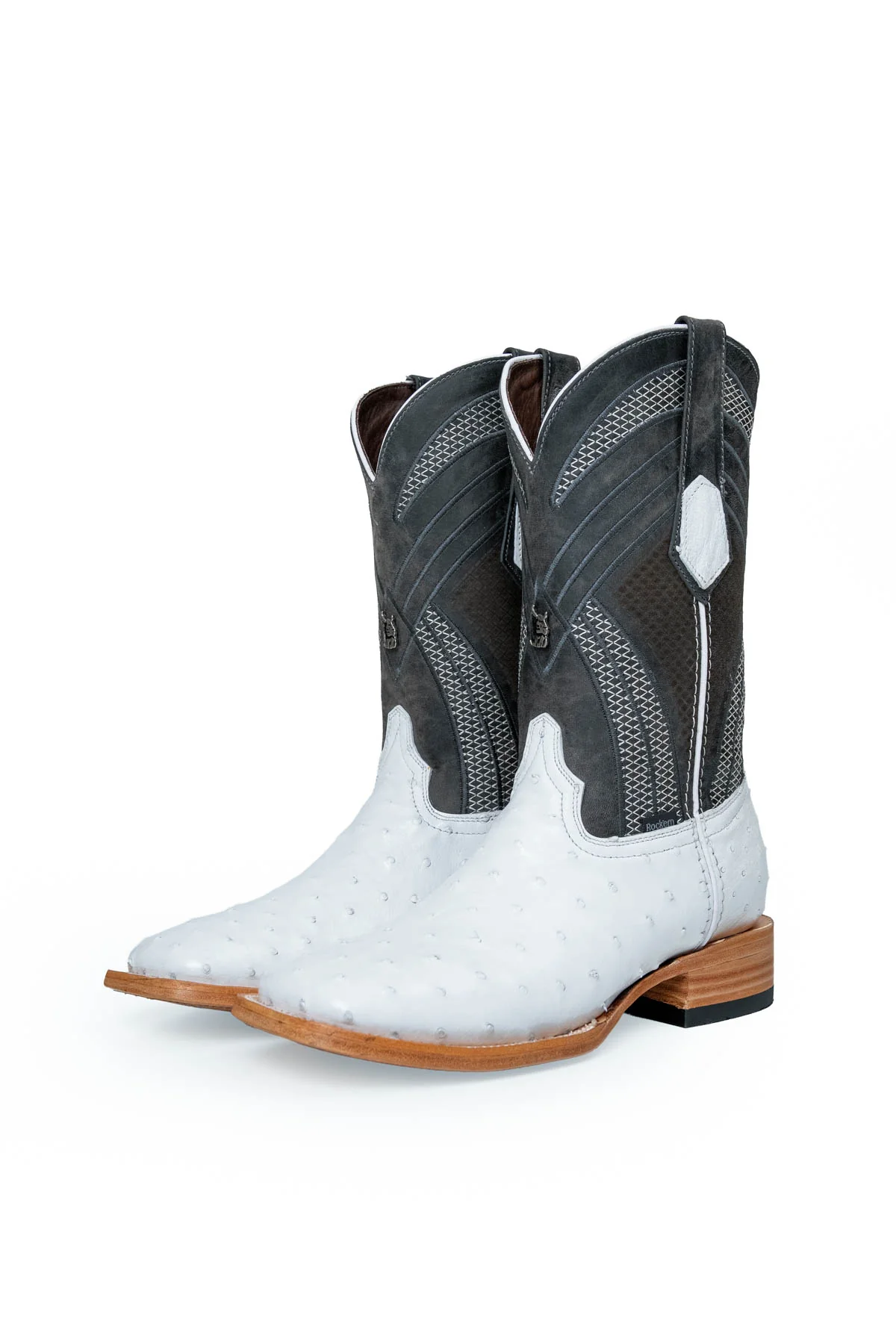 Monroe Ostrich Square Toe Cowboy Boot - Image 7