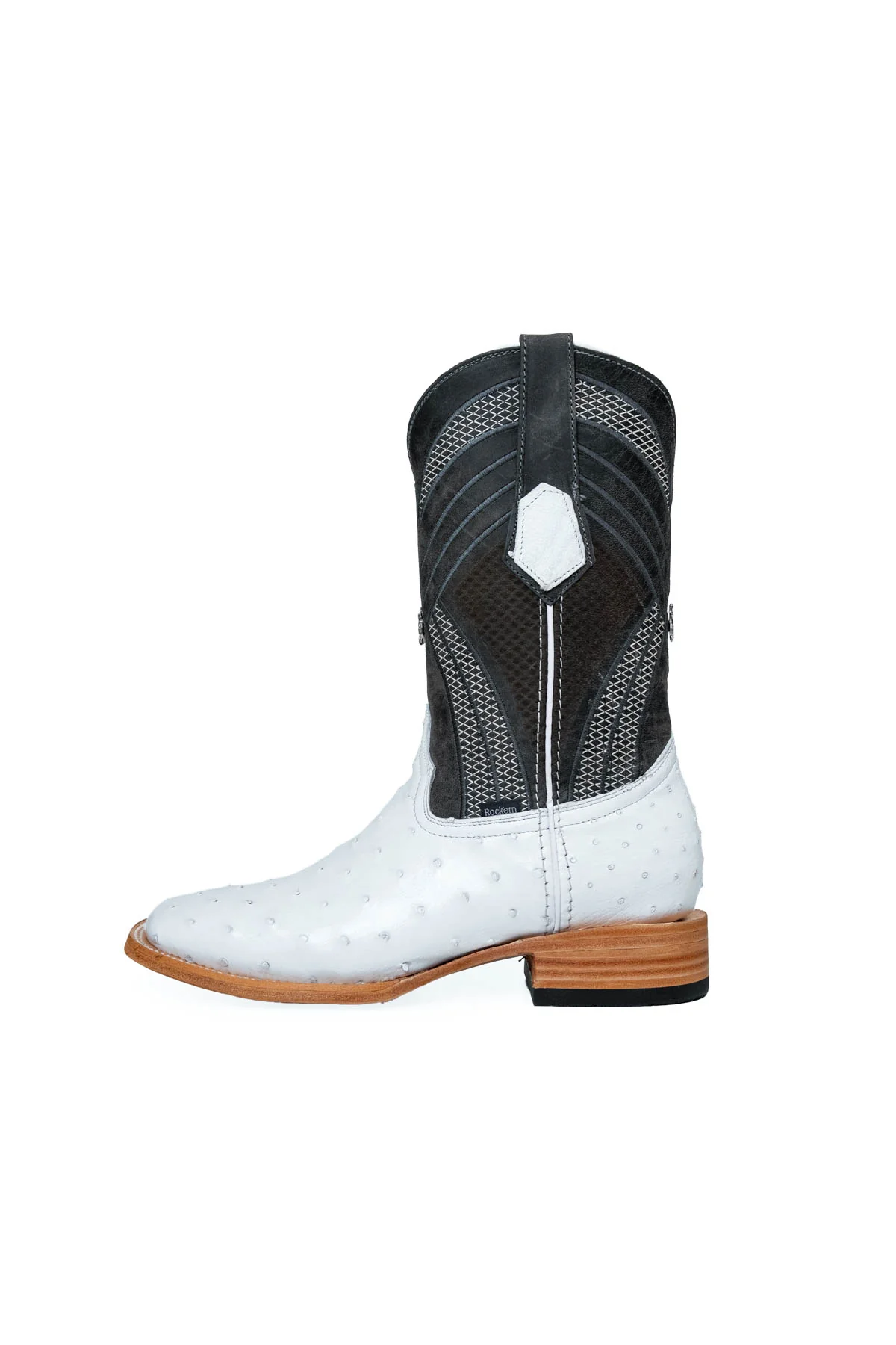 Monroe Ostrich Square Toe Cowboy Boot - Image 8