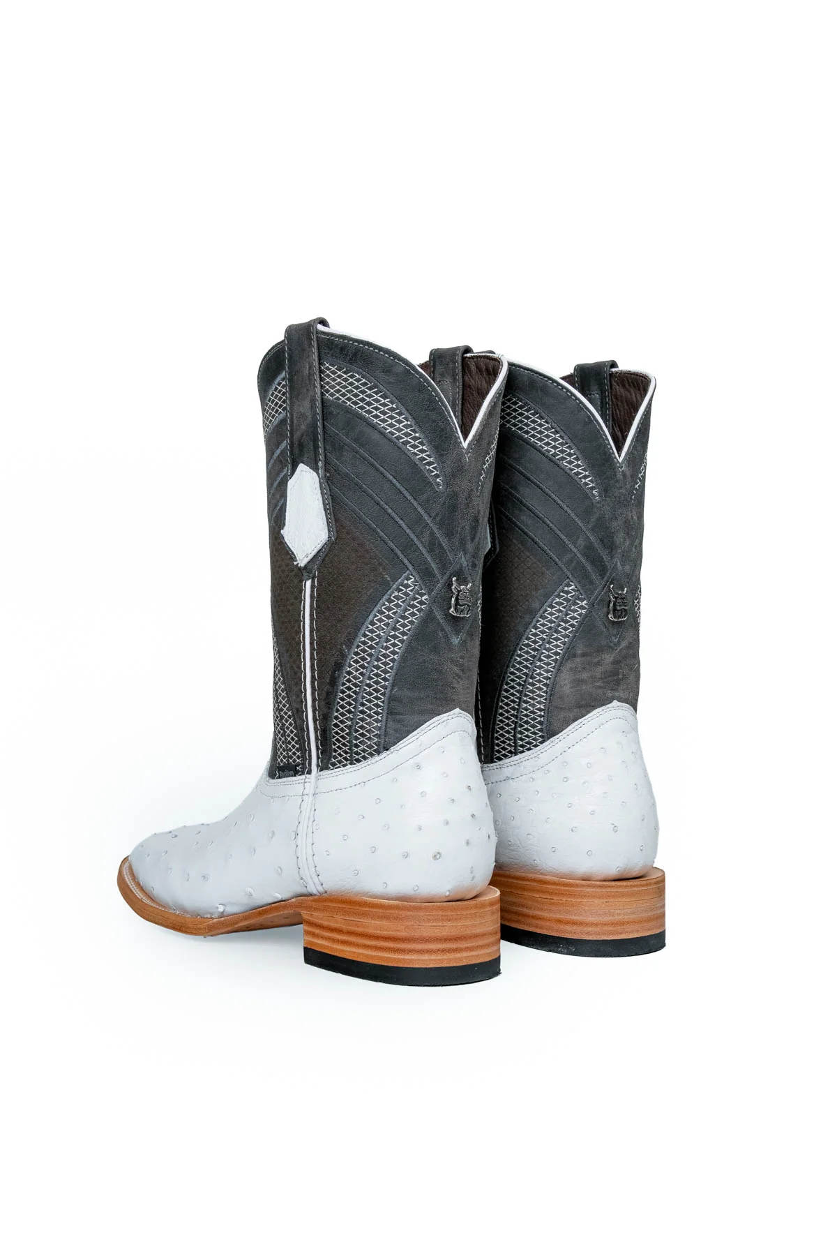 Monroe Ostrich Square Toe Cowboy Boot - Image 9