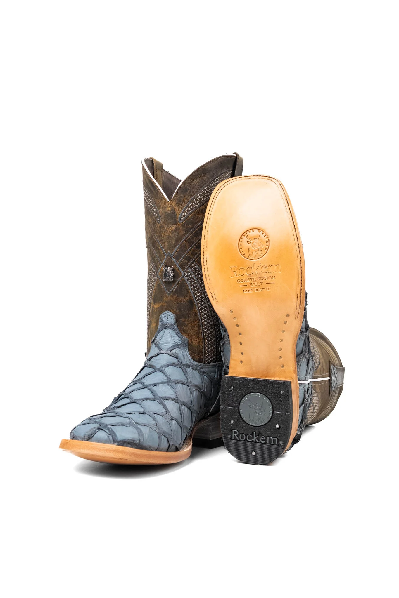 Monroe Pirarucu Square Toe Cowboy Boot - Image 22