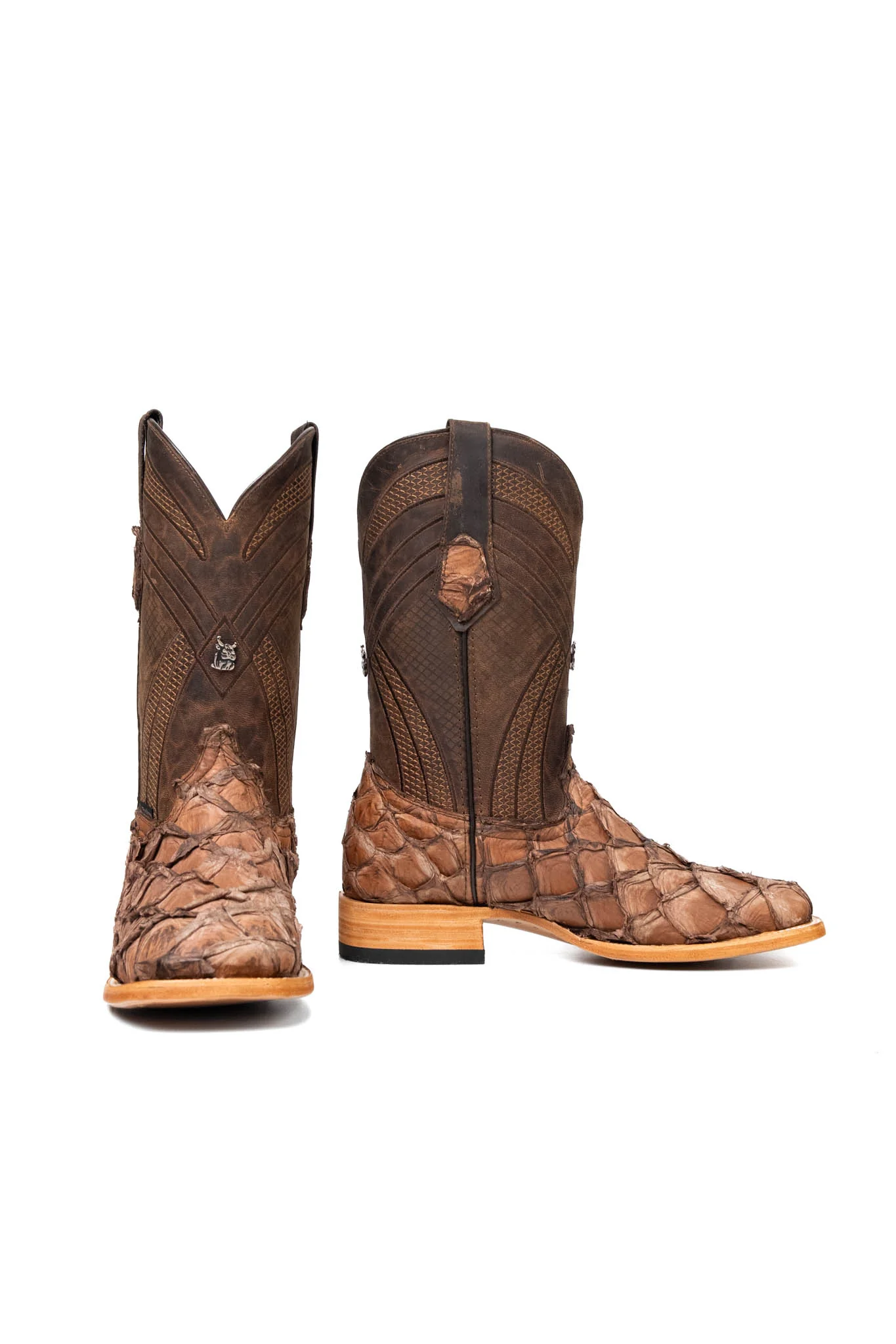 Monroe Pirarucu Square Toe Cowboy Boot - Image 4
