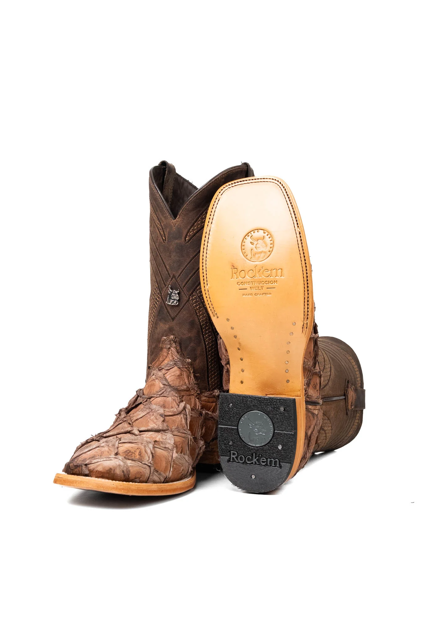 Monroe Pirarucu Square Toe Cowboy Boot - Image 5