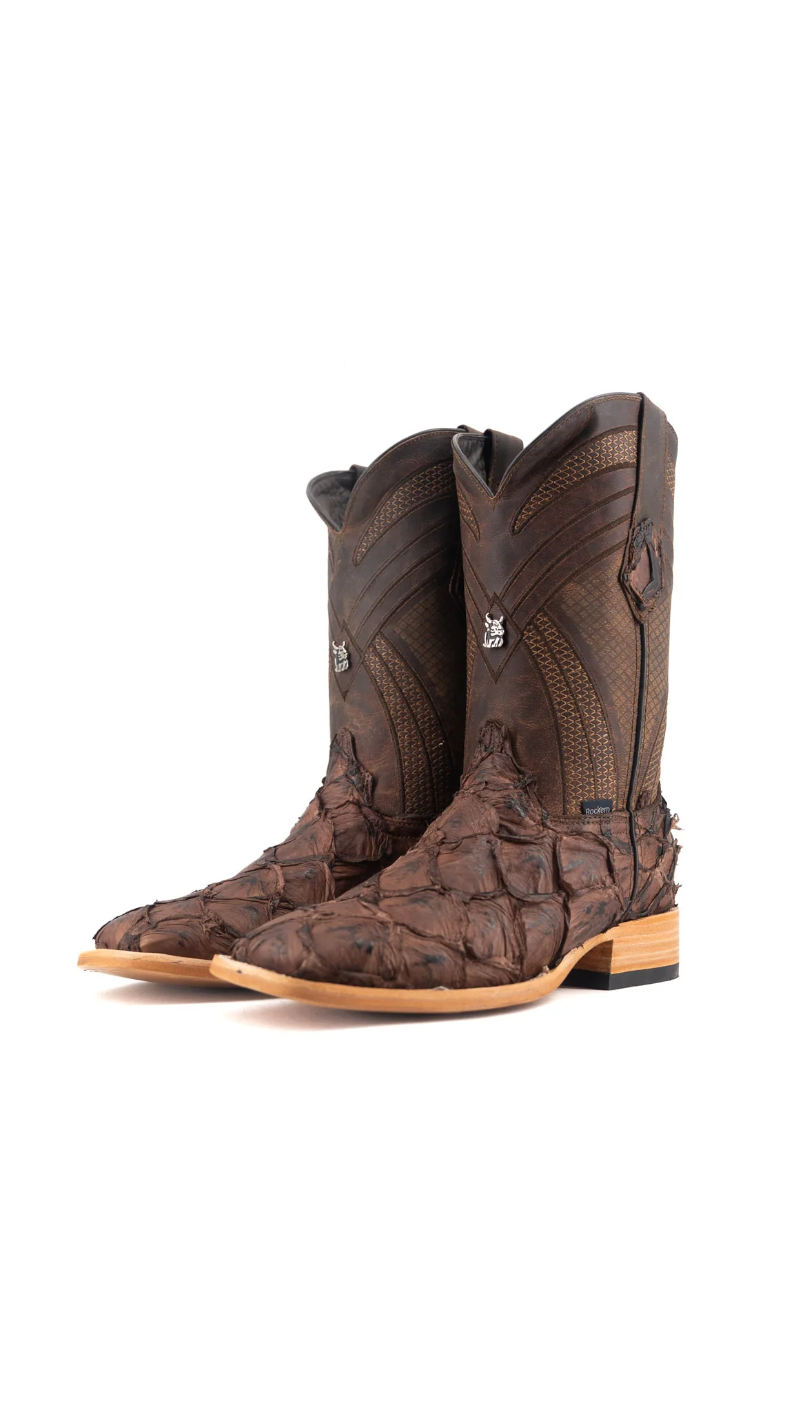 Monroe Pirarucu Square Toe Cowboy Boot - Image 7