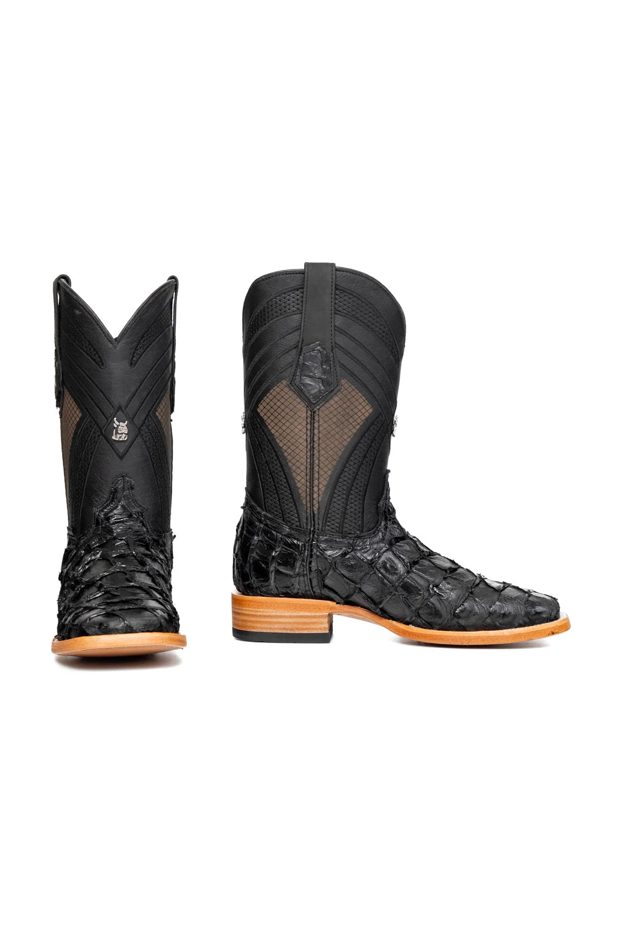 Monroe Pirarucu Square Toe Cowboy Boot - Image 10