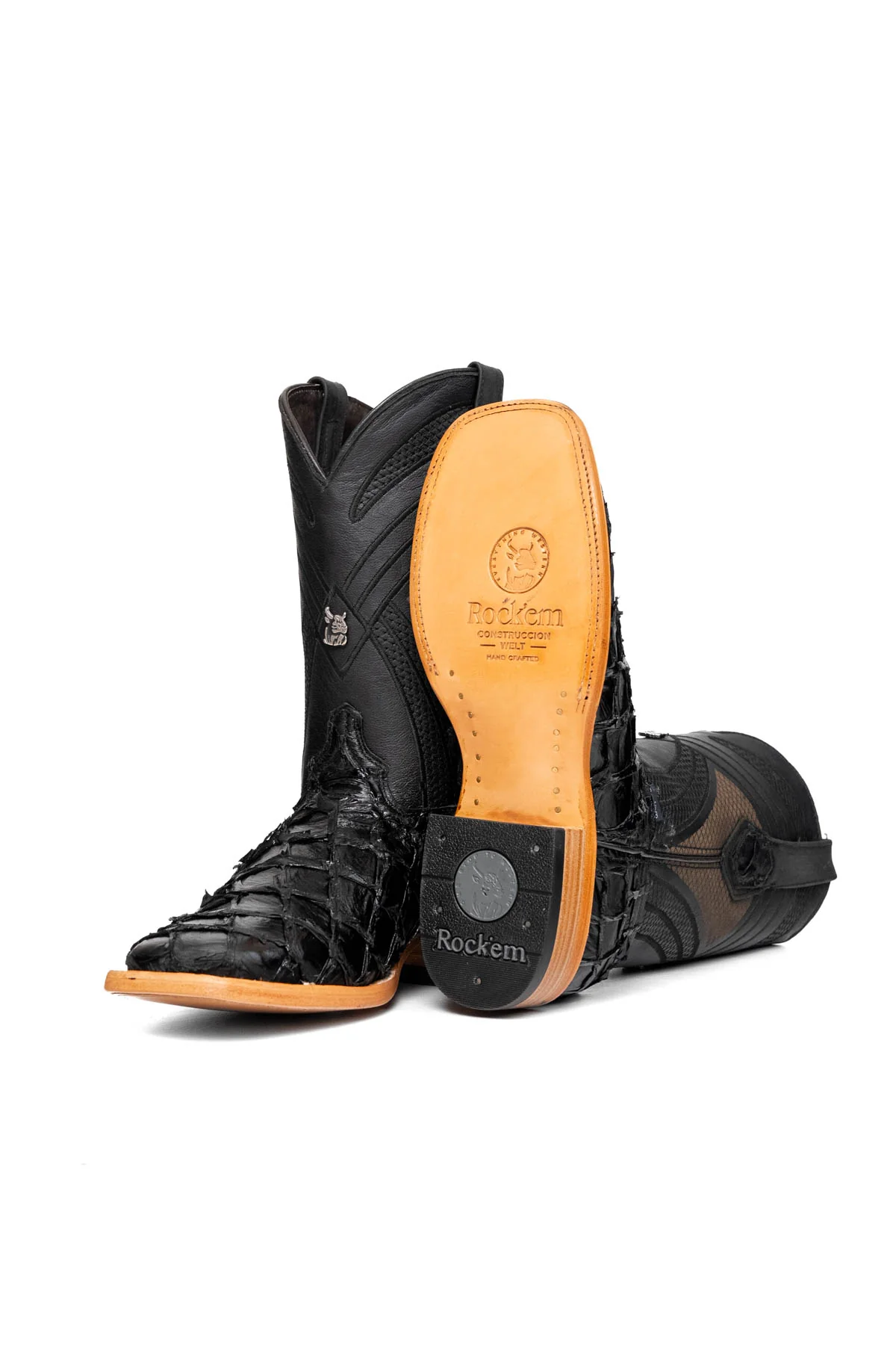 Monroe Pirarucu Square Toe Cowboy Boot - Image 11