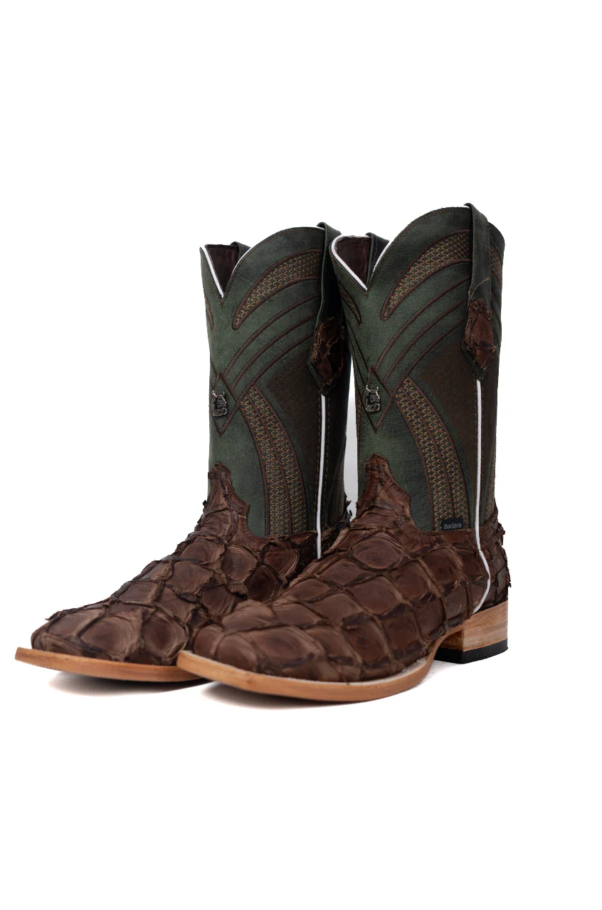 Monroe Pirarucu Square Toe Cowboy Boot - Image 18