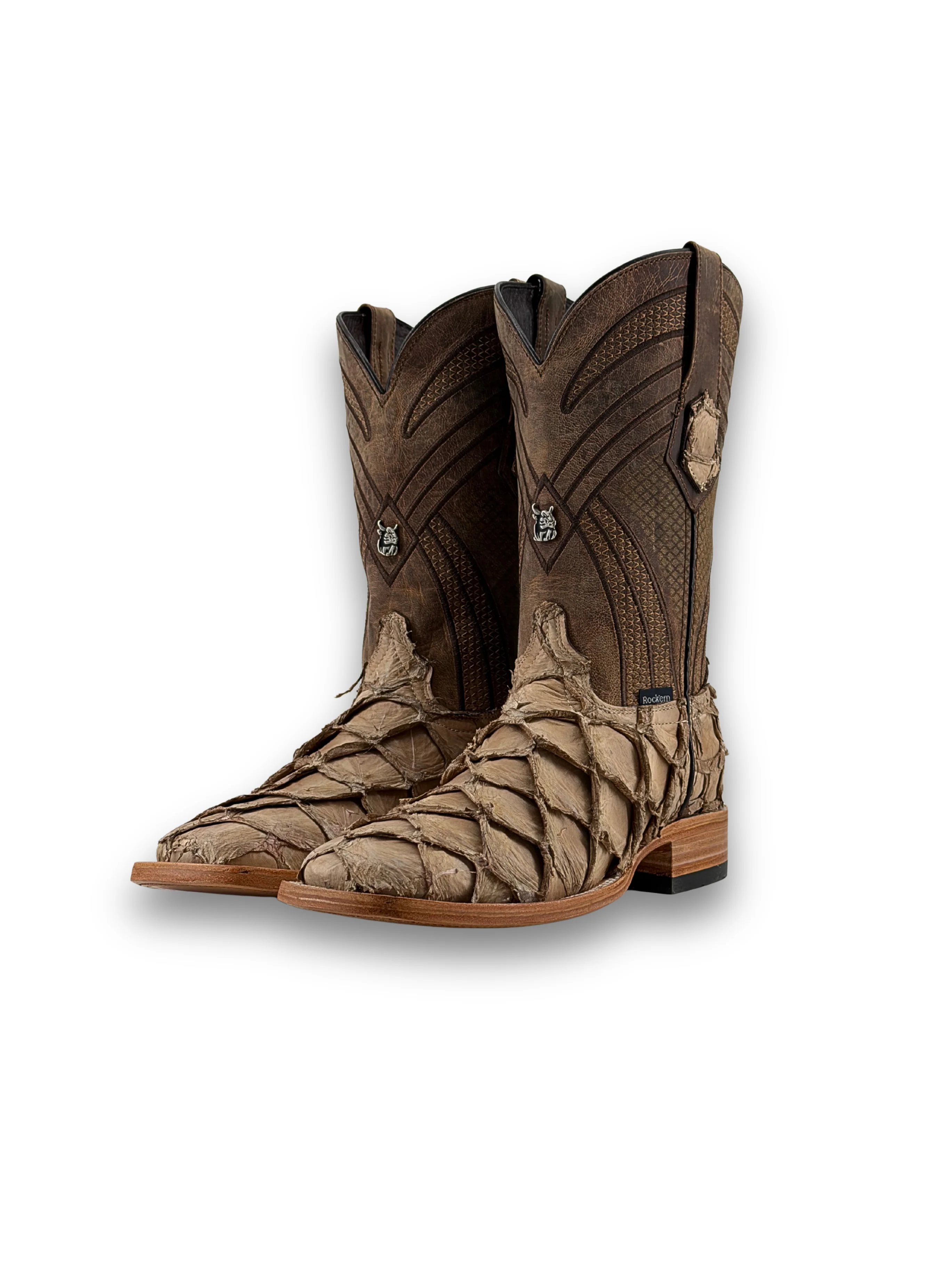 Monroe Pirarucu Square Toe Cowboy Boot - Image 27