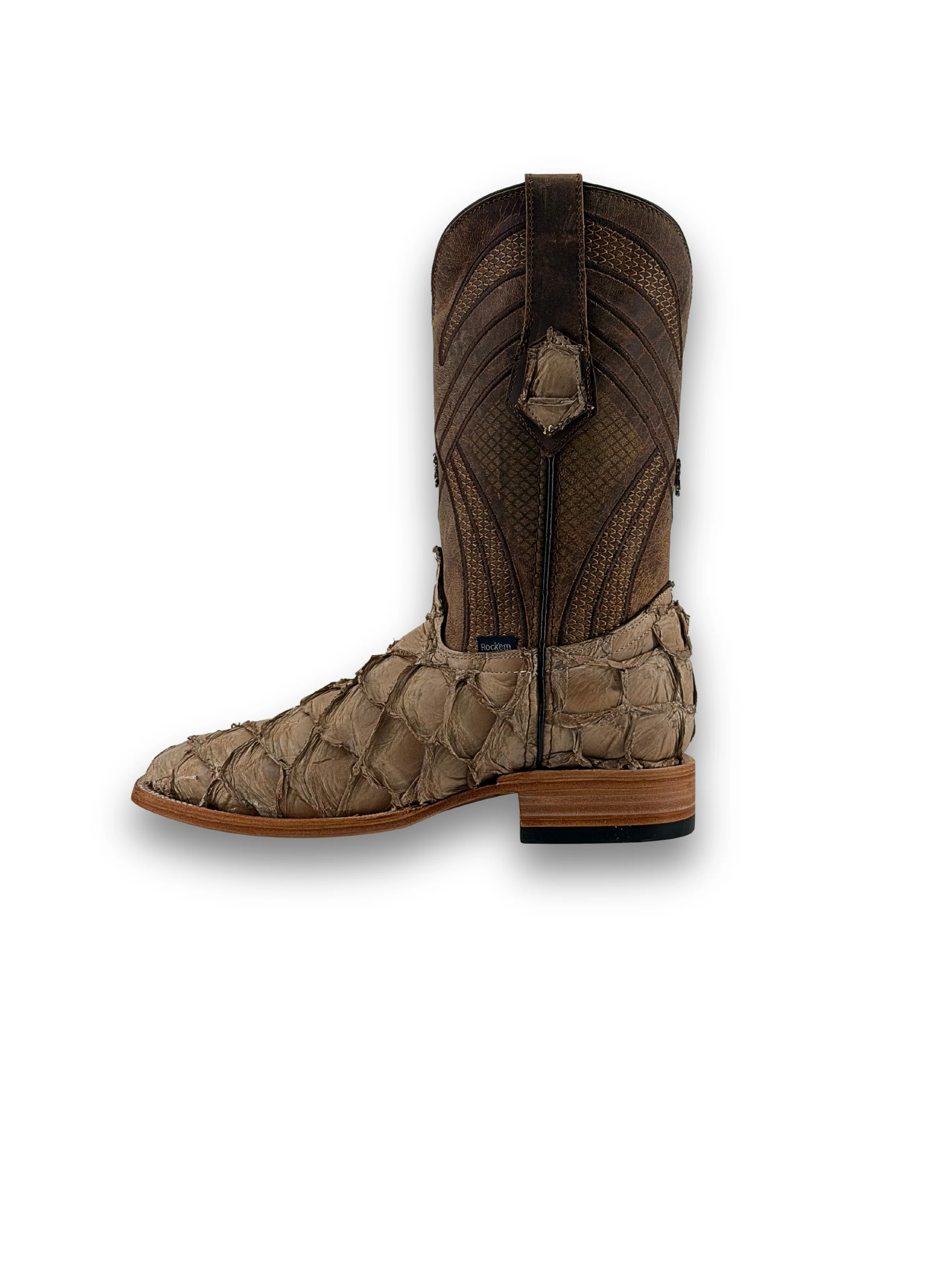 Monroe Pirarucu Square Toe Cowboy Boot - Image 28