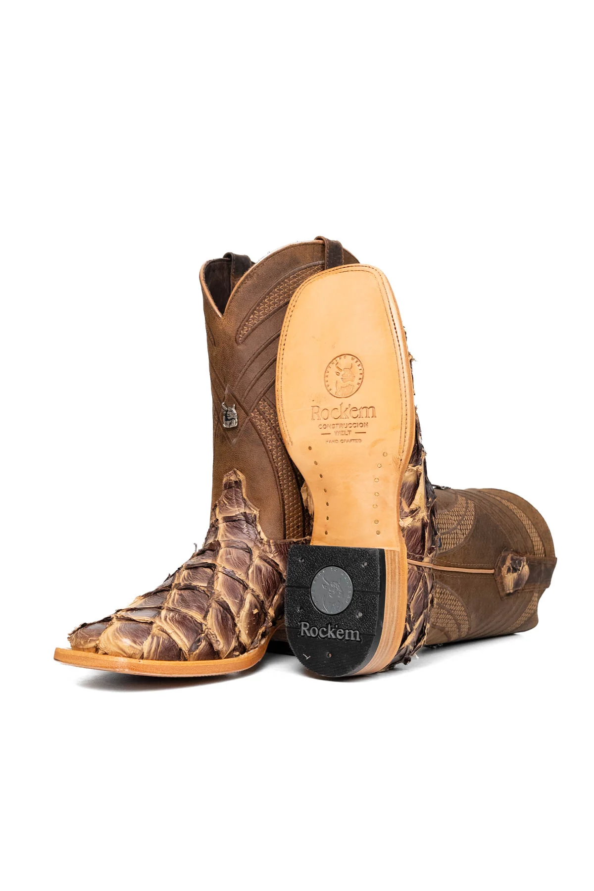Monroe Pirarucu Square Toe Cowboy Boot - Image 5