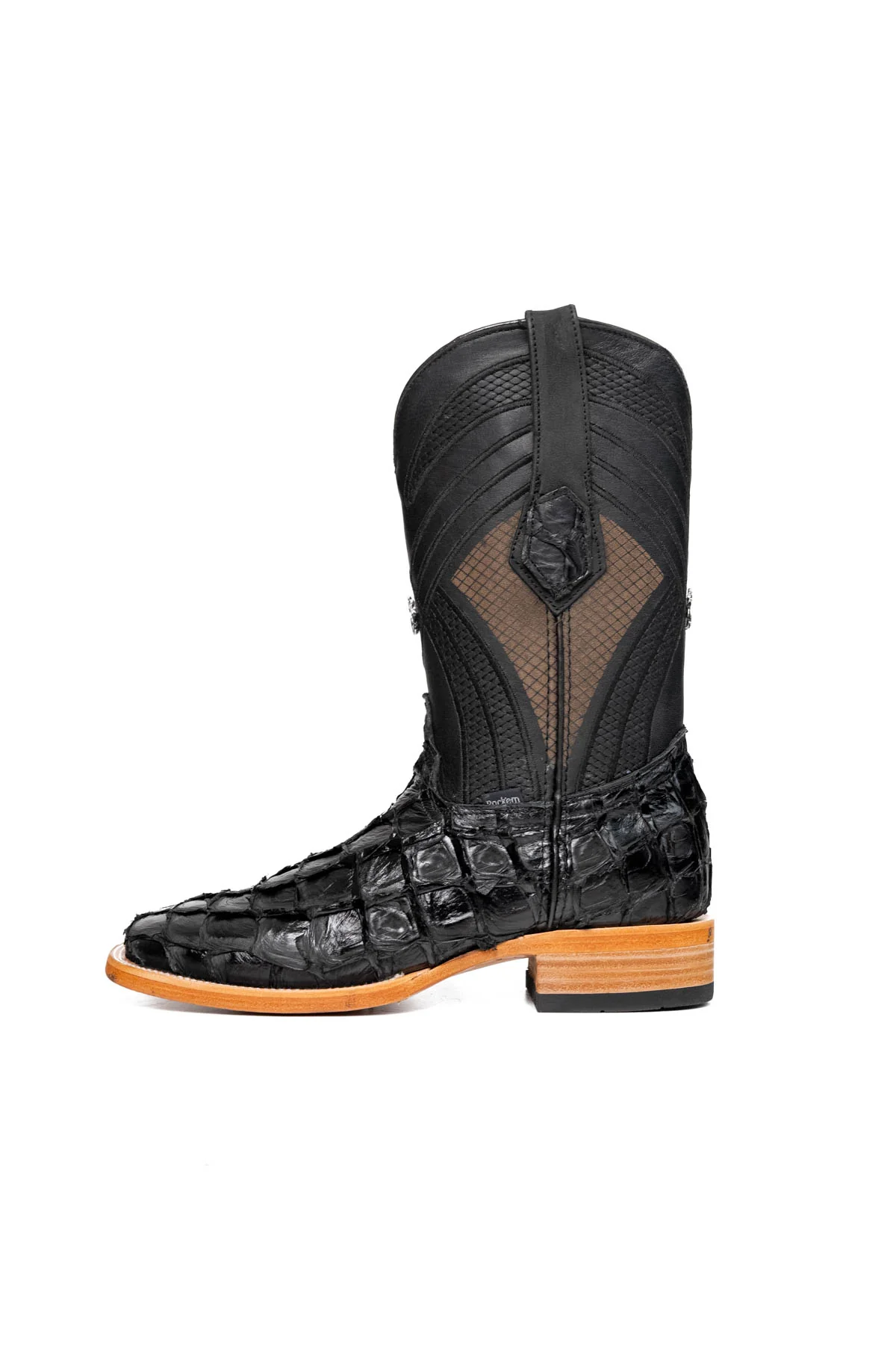 Monroe Pirarucu Square Toe Cowboy Boot - Image 8
