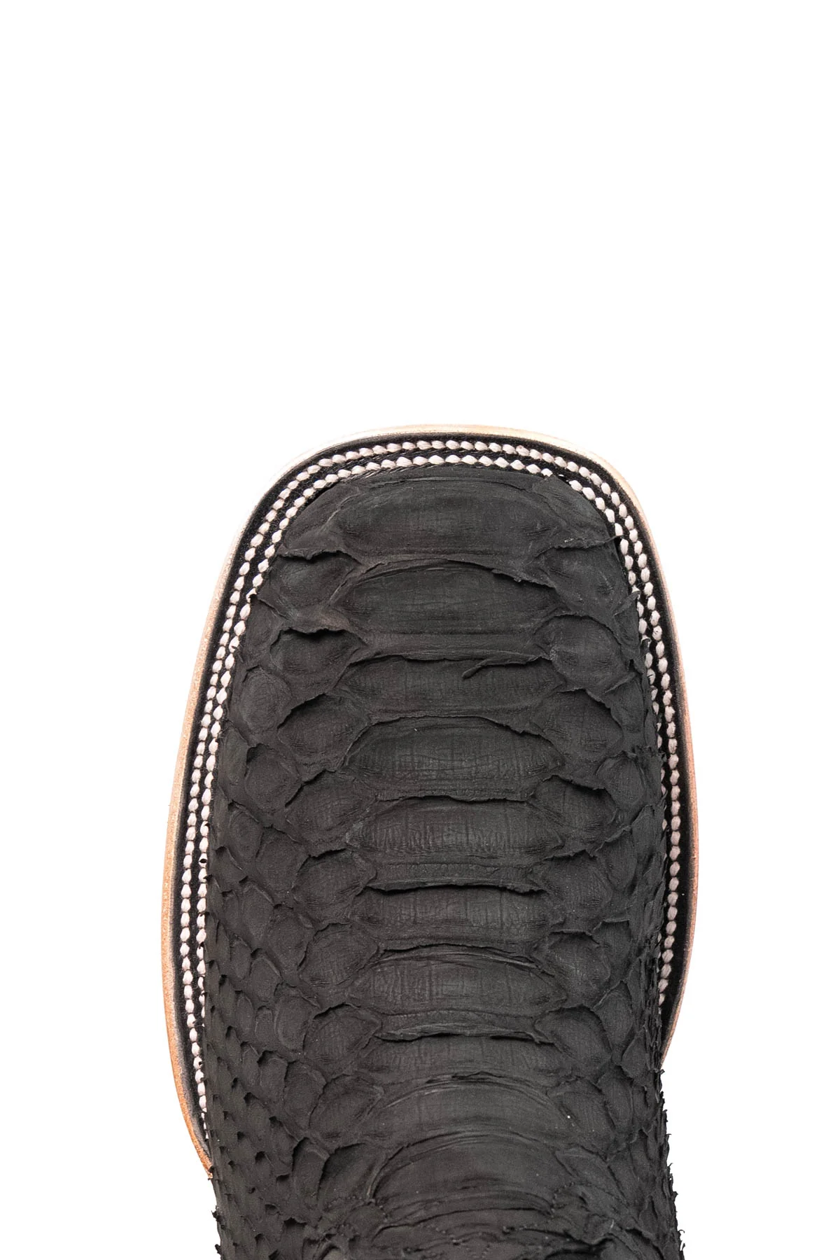 Monroe Giant Python Red Bottom Square Toe Cowboy Boot - Image 6