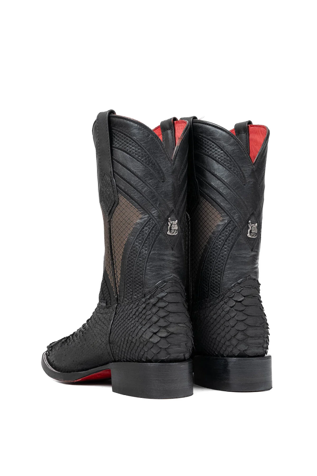 Monroe Python Red Bottom Square Toe Cowboy Boot - Image 3