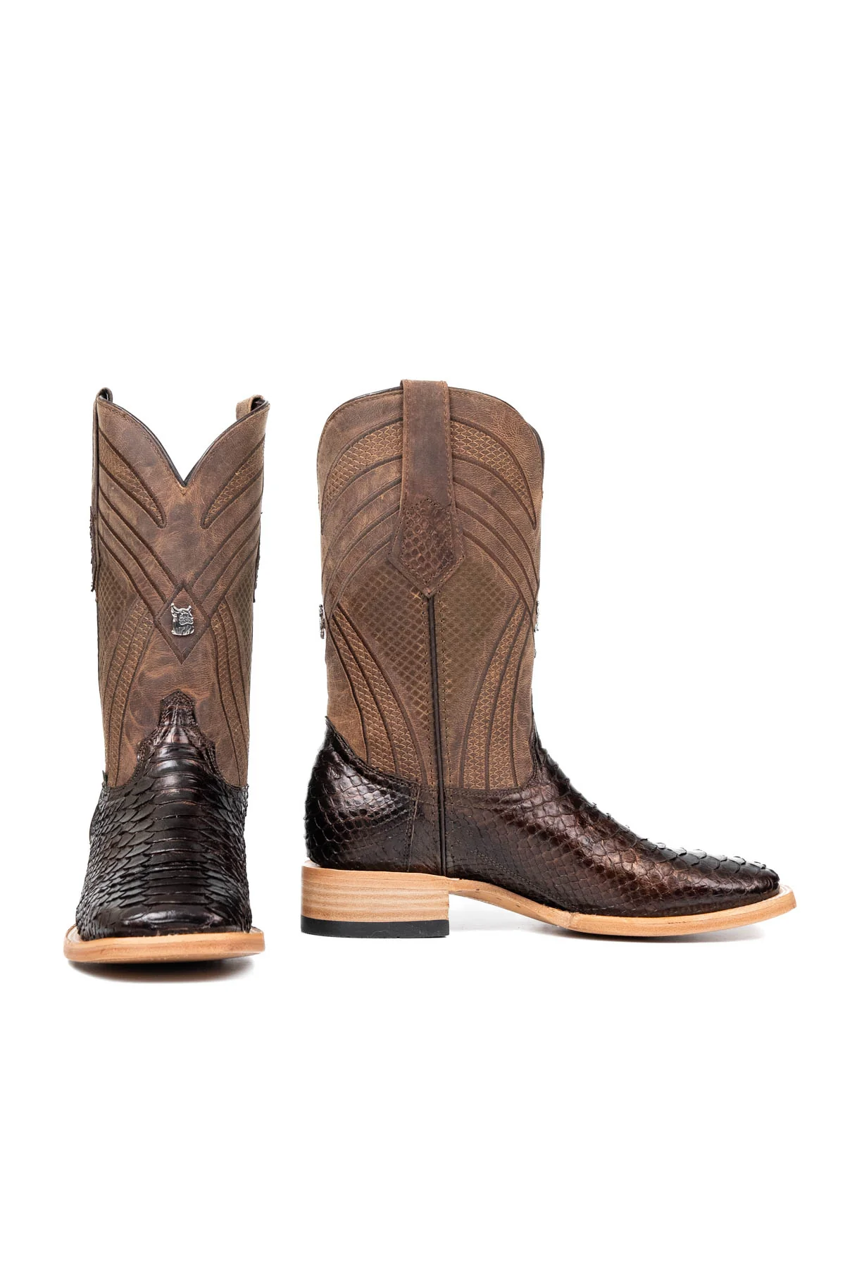 Monroe Python Exotic Square Toe Cowboy Boot - Image 10