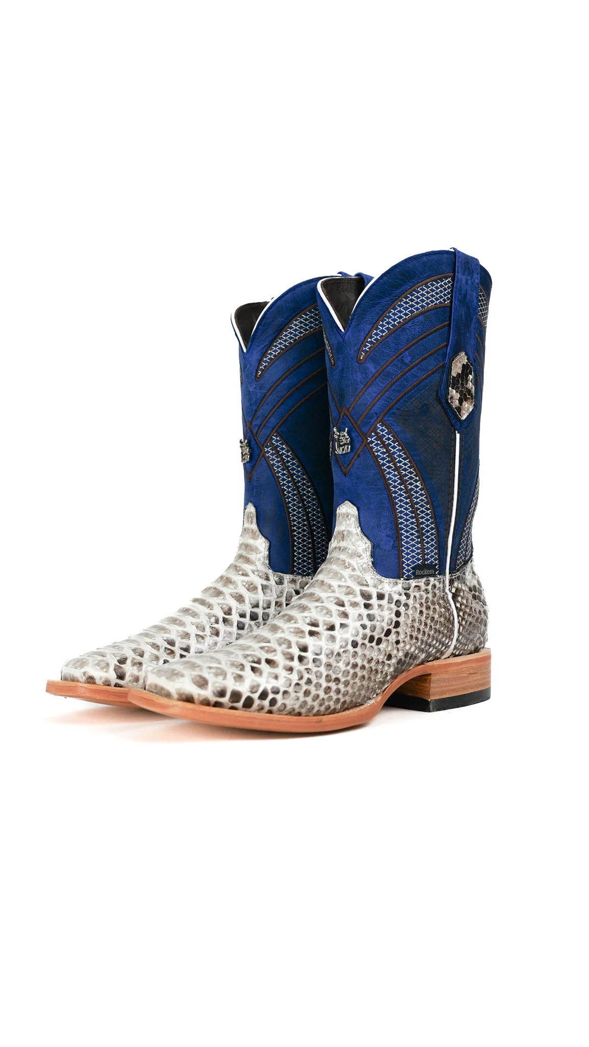 Monroe Python Exotic Square Toe Cowboy Boot - Image 13