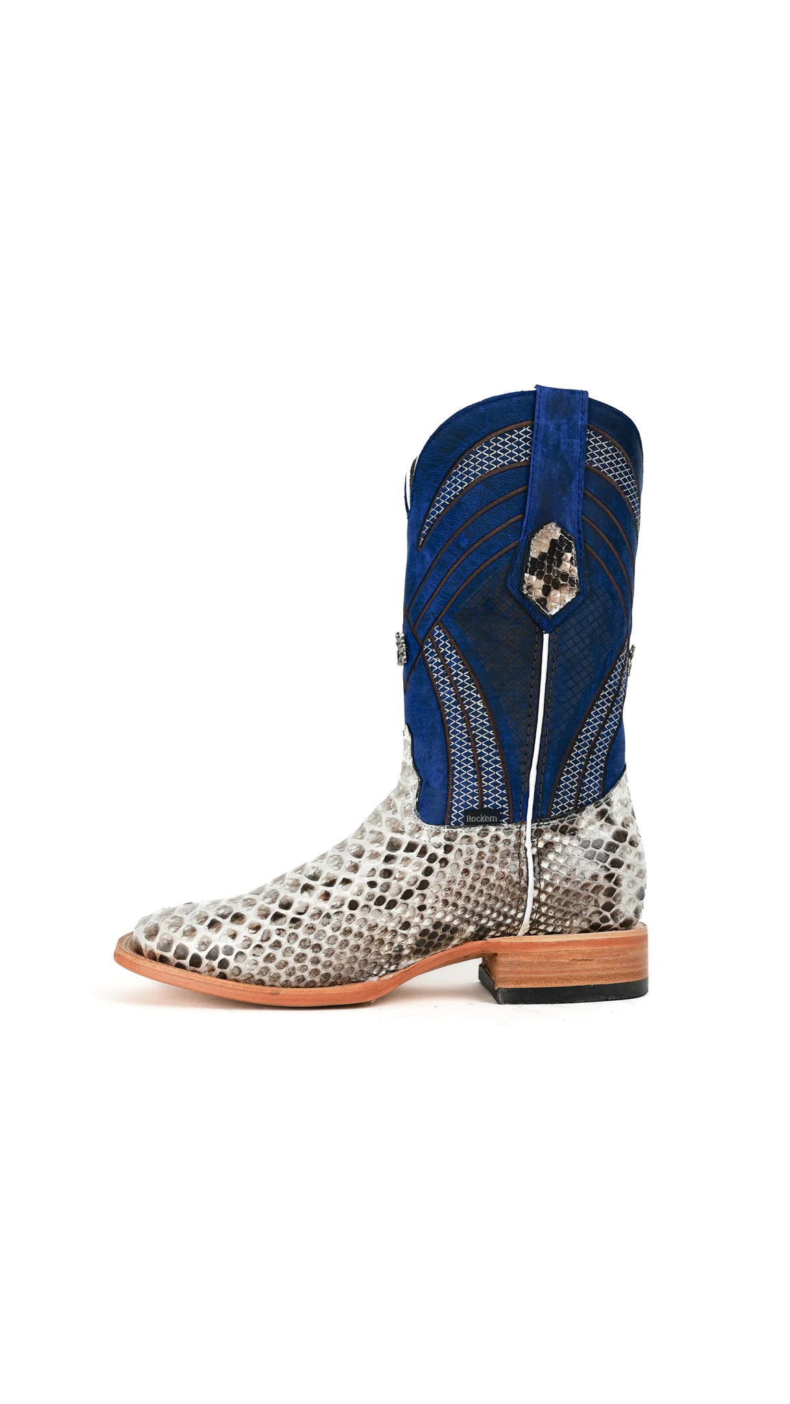 Monroe Python Exotic Square Toe Cowboy Boot - Image 14