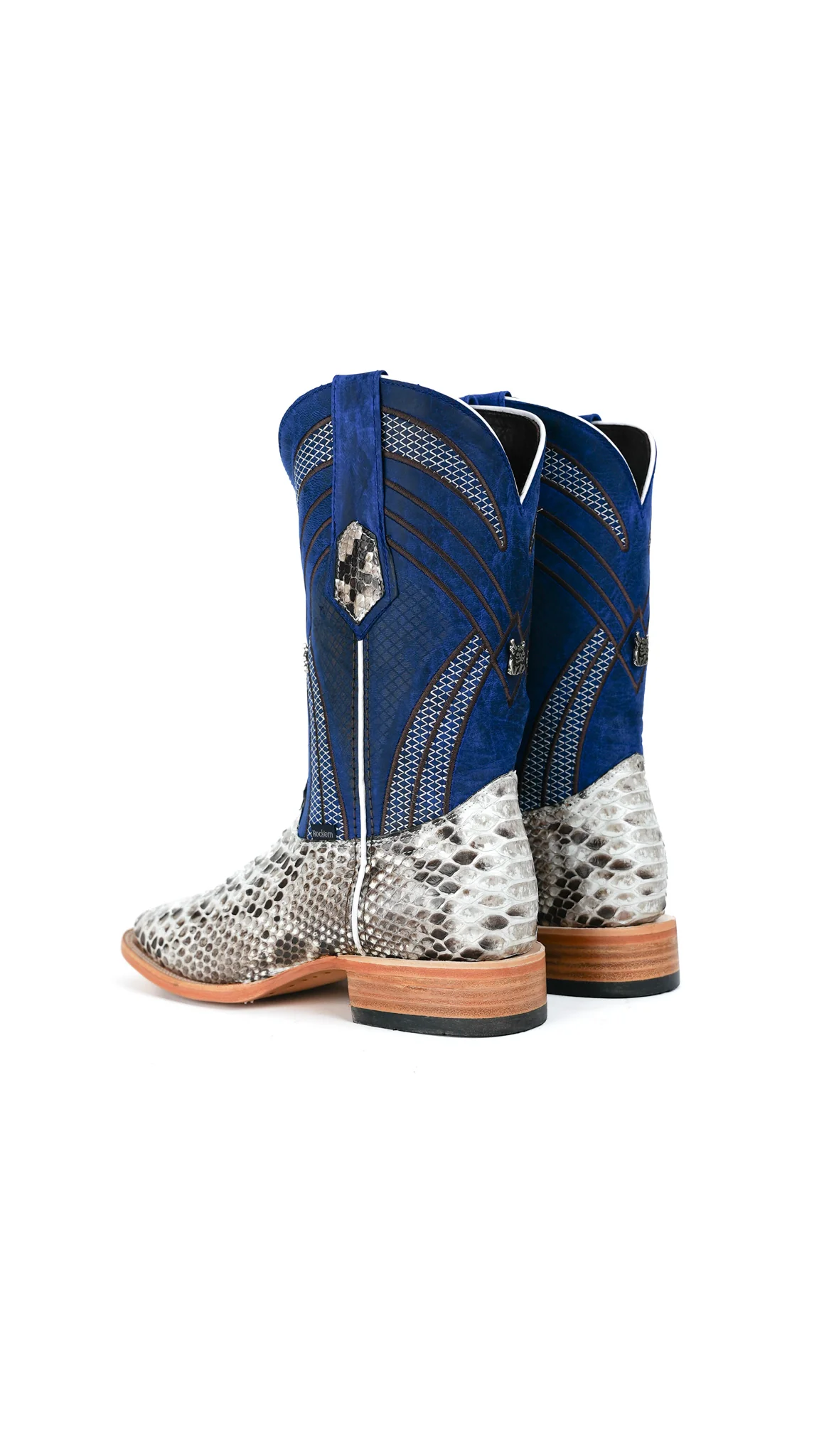 Monroe Python Exotic Square Toe Cowboy Boot - Image 15