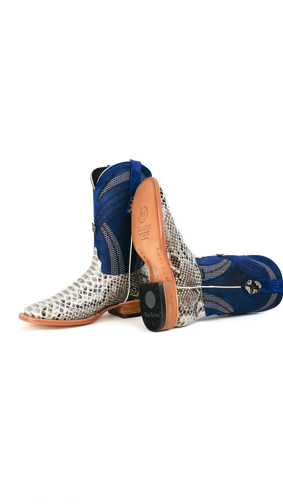 Monroe Python Exotic Square Toe Cowboy Boot - Image 16