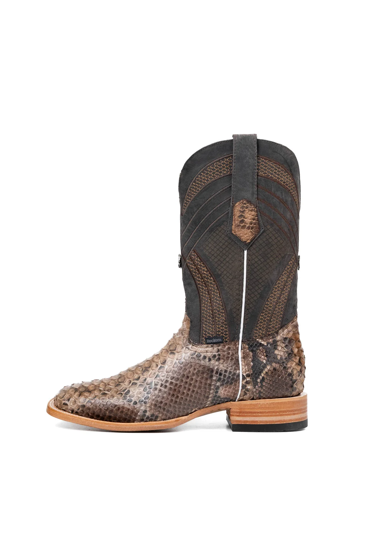 Monroe Python Exotic Square Toe Cowboy Boot - Image 19