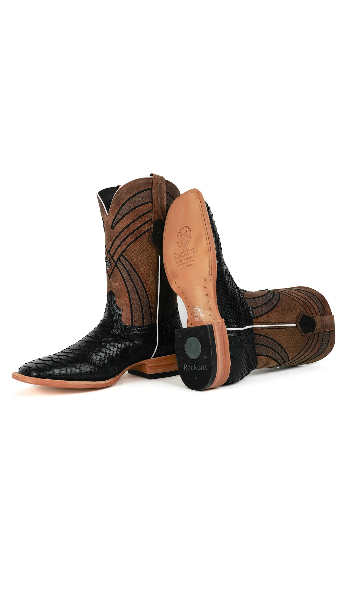 Monroe Python Exotic Square Toe Cowboy Boot - Image 27