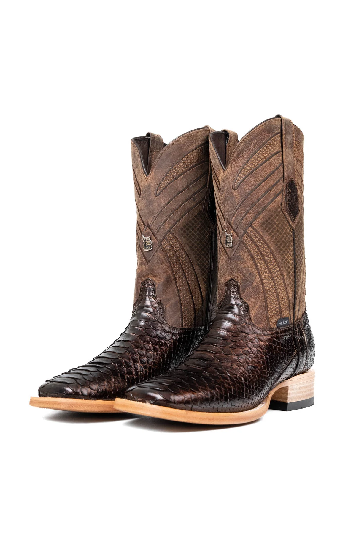 Monroe Python Exotic Square Toe Cowboy Boot - Image 7