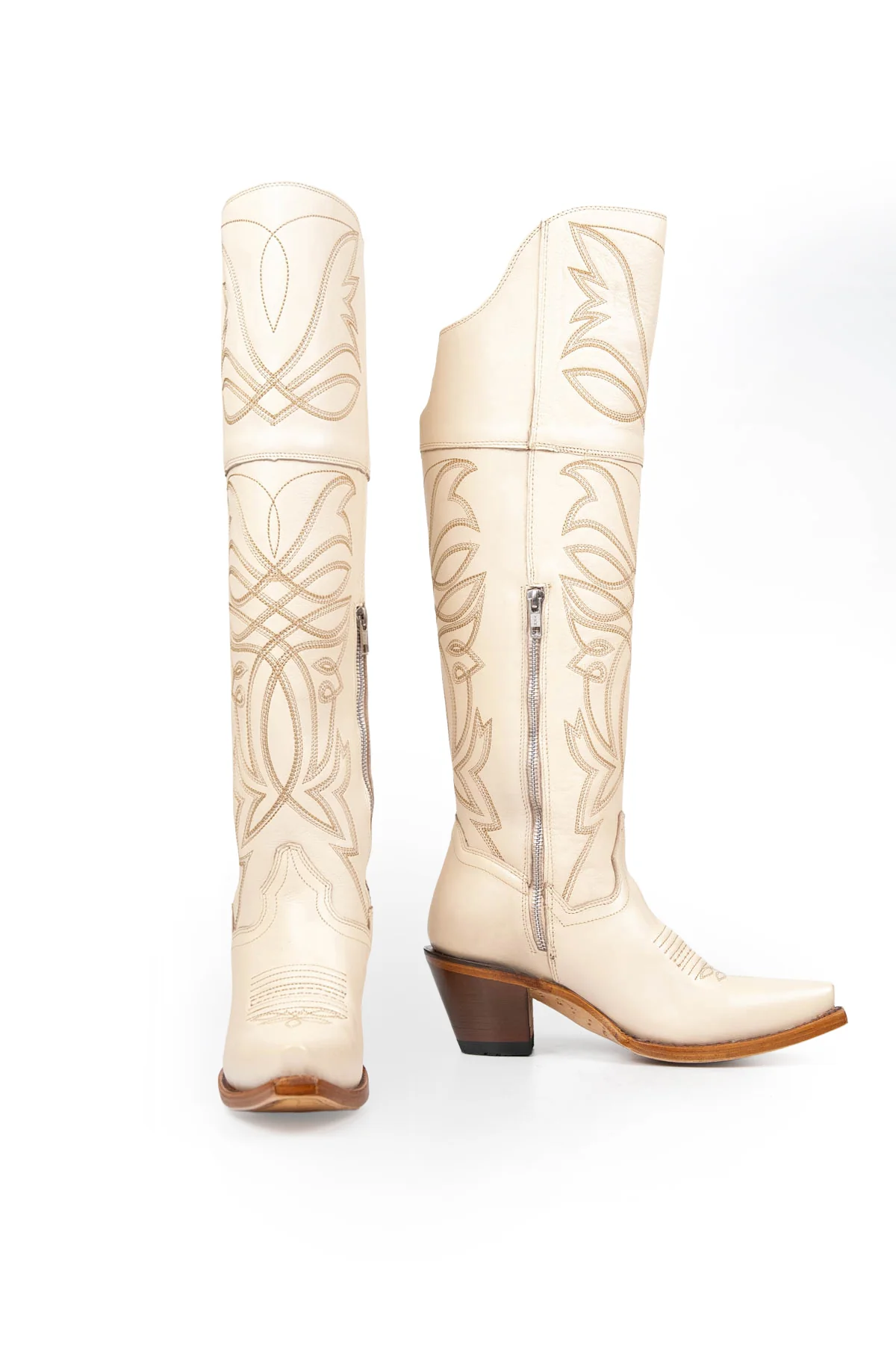 Myriam Knee High Snip Toe Cowgirl Boot - Image 10