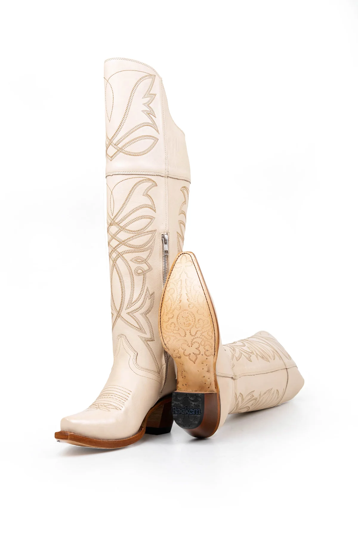 Myriam Knee High Snip Toe Cowgirl Boot - Image 11