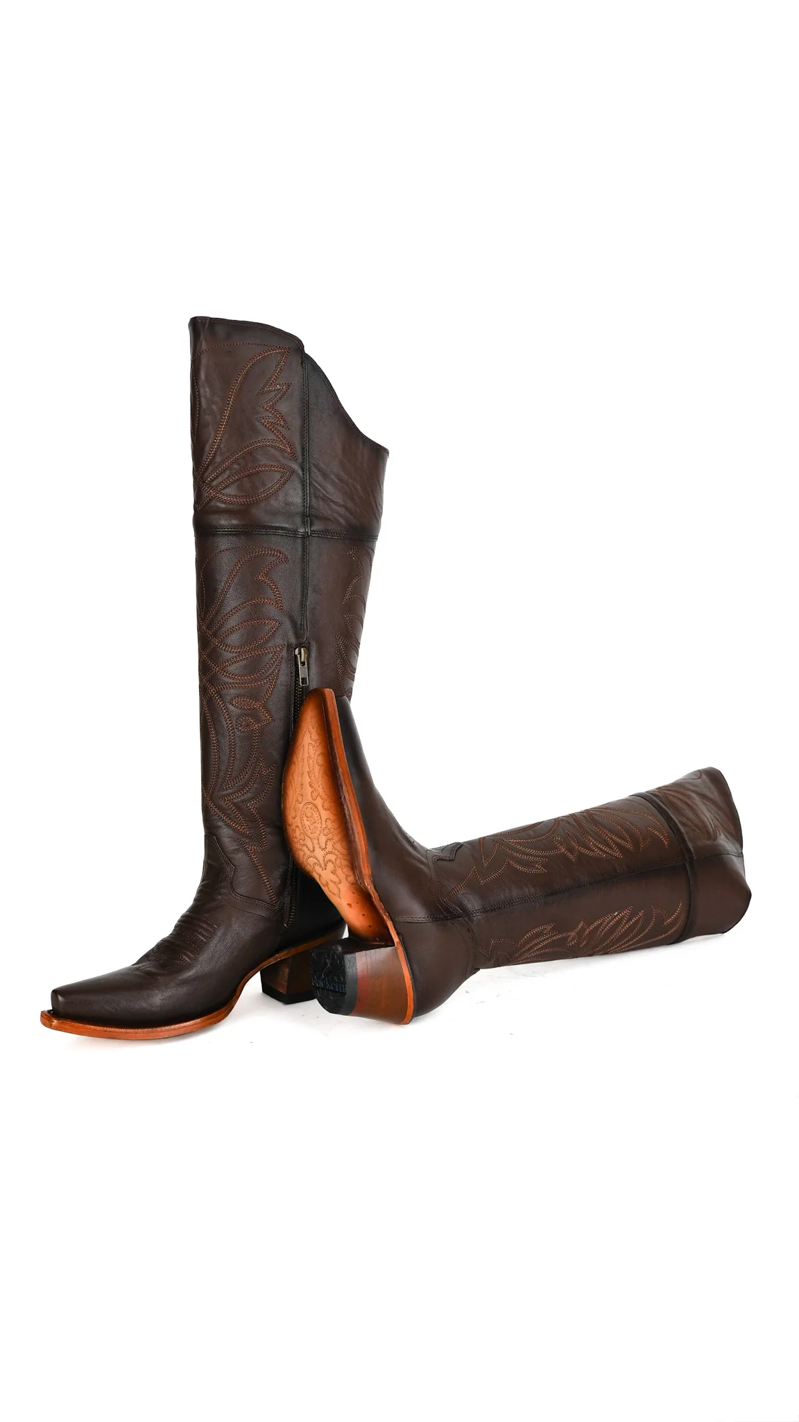 Myriam Knee High Snip Toe Cowgirl Boot - Image 16